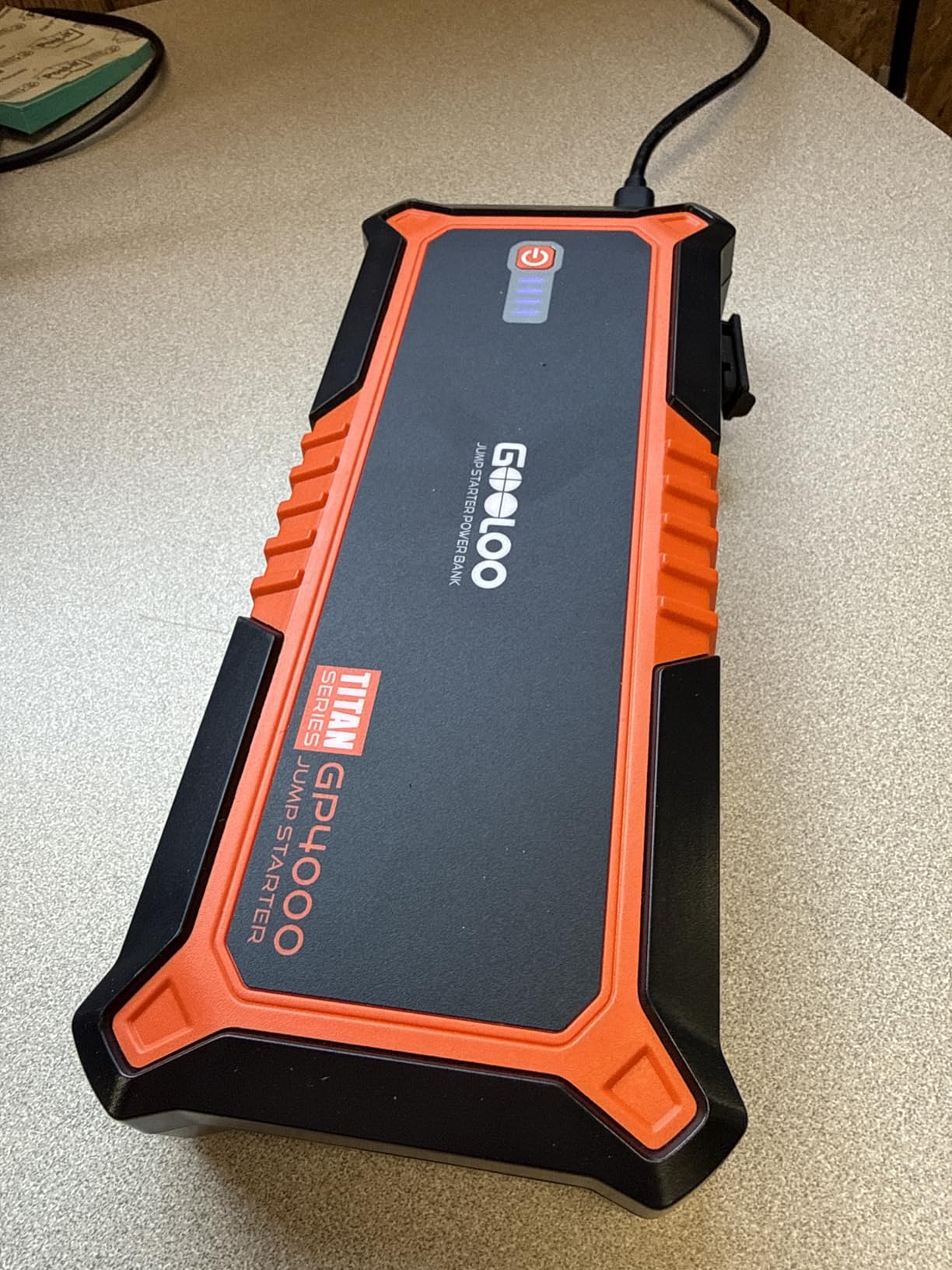 GOOLOO GP4000 Jump Starter 4000A Peak Car Starter (All Gas up to 10.0L Diesel Engine) SuperSafe 12V Lithium Jump Box, Auto Battery Booster Pack, Portable Power Pack with USB Quick Charge and Type C Port customer photo 2