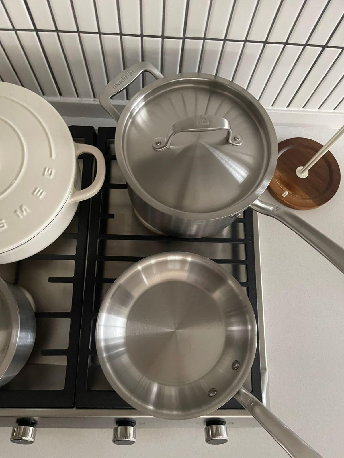 Made In Cookware 10 Piece Stainless Steel Pot and Pan Set, 5 Ply Clad, Crafted in Italy, Induction Compatible customer photo 1