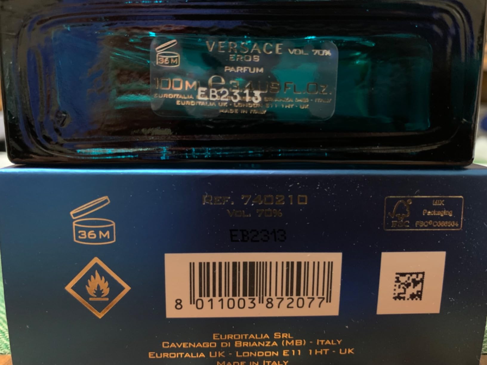 Versace Eros for Men 3.4 oz Parfum Spray customer photo 1