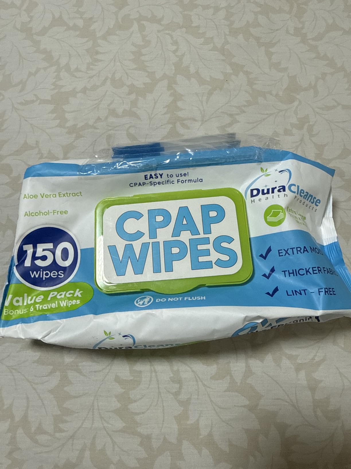 XL CPAP Mask Wipes - Unscented Cleaner Full Face & Nasal Masks - 150 Ct + 6 | CPAP Cleaning Wipes for Full Face & Nasal Masks, Cushions & Hoses - Extra Moist, XL, Lint-Free, Alcohol-Free & Gentle customer photo 1
