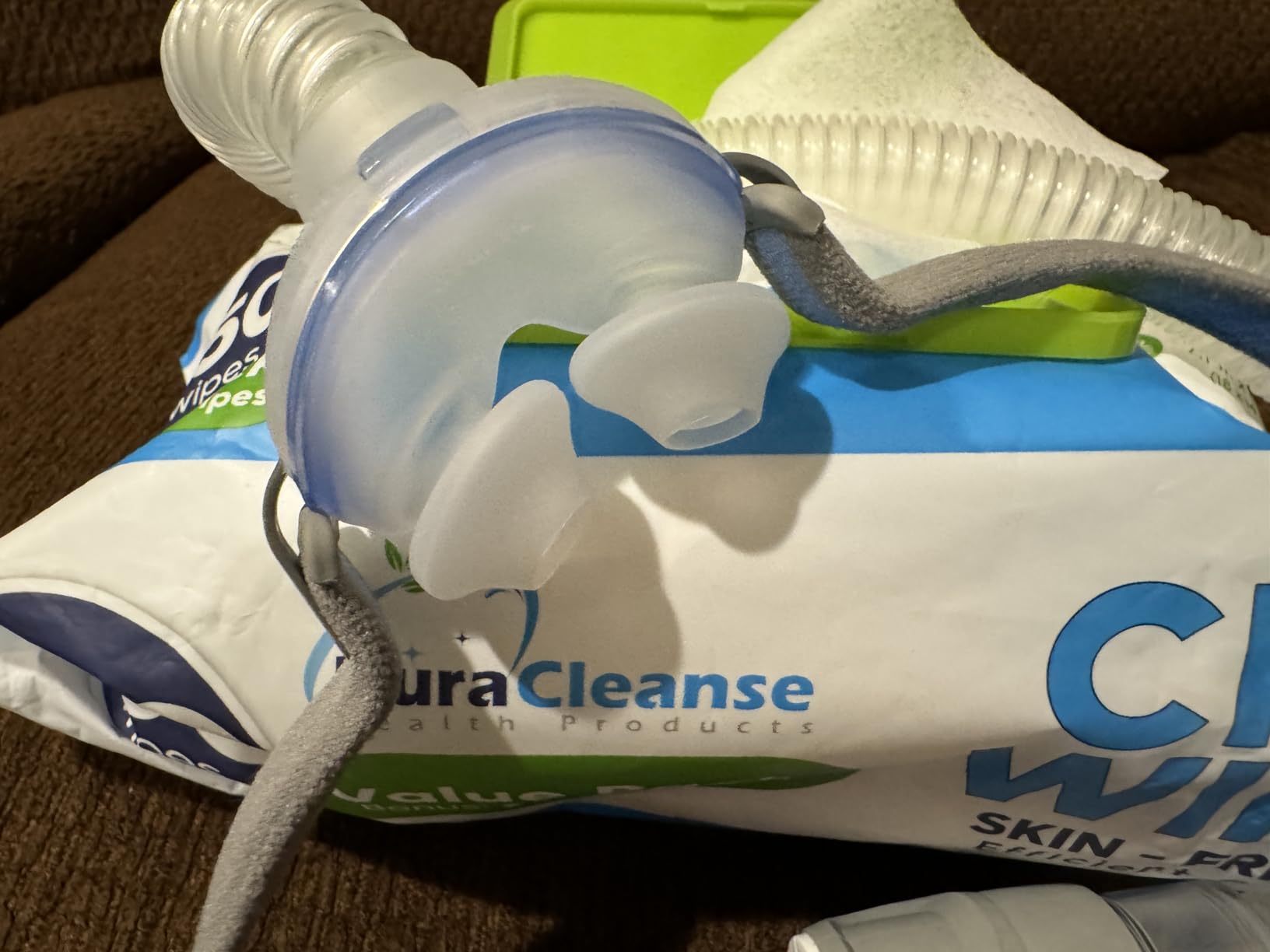 XL CPAP Mask Wipes - Unscented Cleaner Full Face & Nasal Masks - 150 Ct + 6 | CPAP Cleaning Wipes for Full Face & Nasal Masks, Cushions & Hoses - Extra Moist, XL, Lint-Free, Alcohol-Free & Gentle customer photo 2