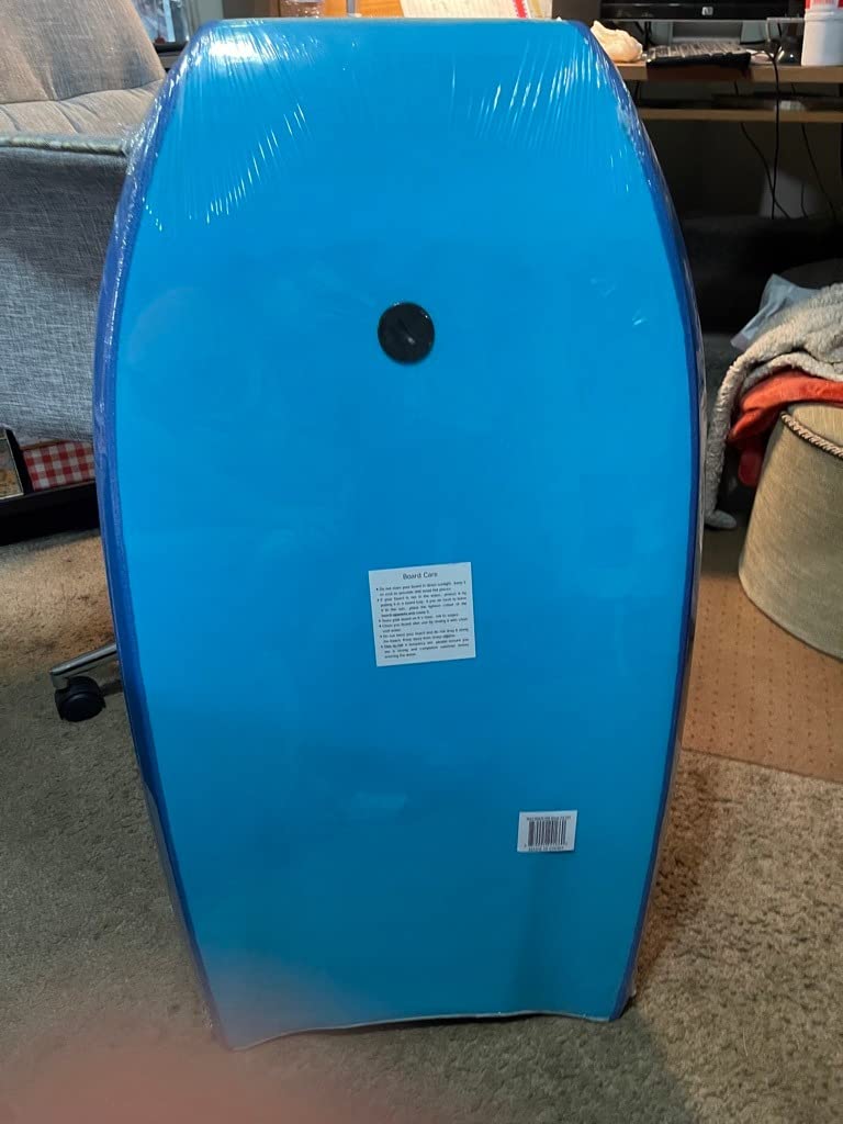 Body Board Lightweight with EPS Core, HDPE Slick Bottom, Leash & Adjustable Wrist Rope, Great Surfing for Kids and Adults customer photo 2