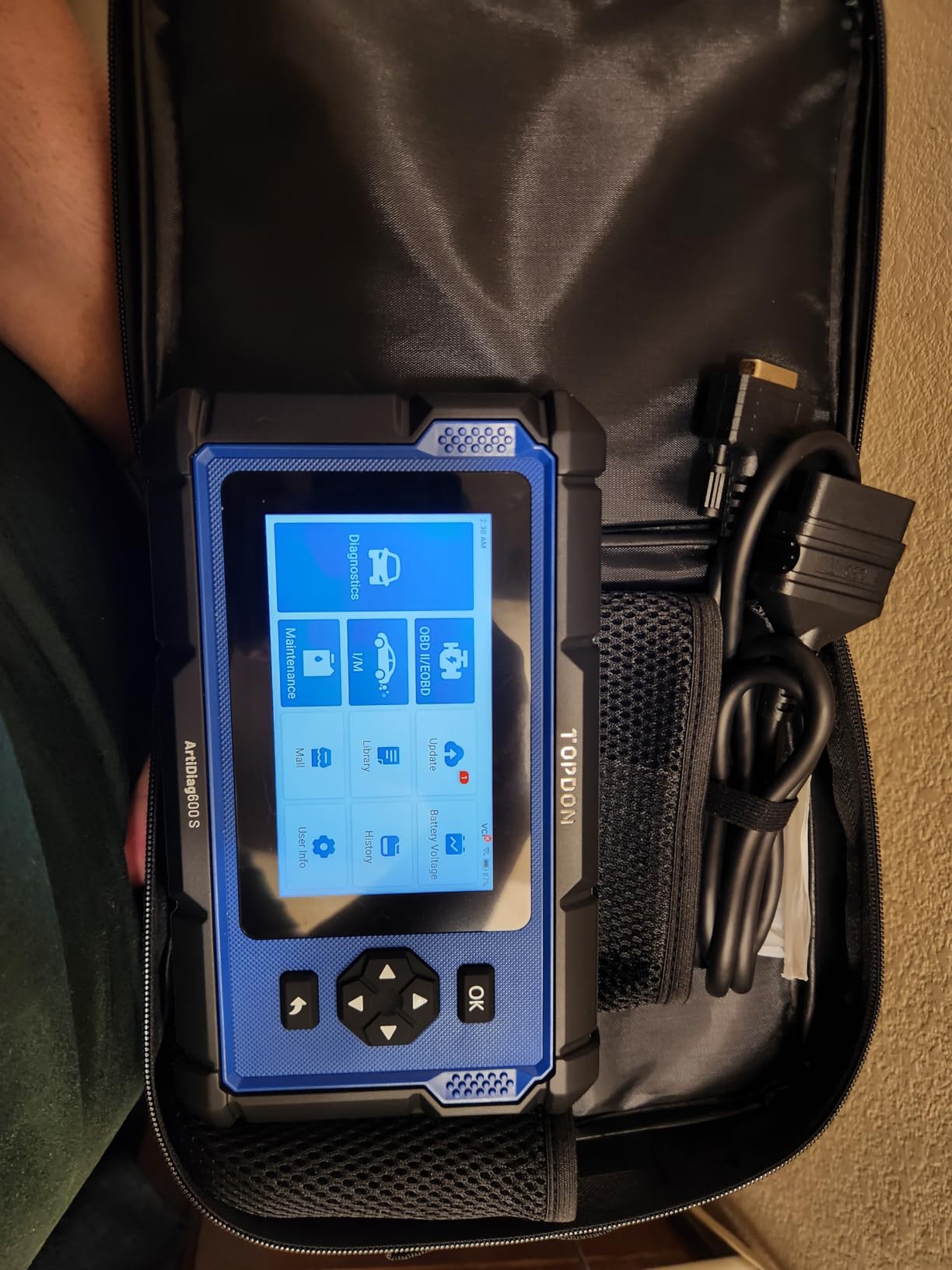 OBD2 Scanner TOPDON AD600S Scan Tool, Code Reader, Diagnostics Scanner for ABS/SRS/AT/Engine, 9 Reset Services, CAN-FD, Oil/Brake/BMS/SAS/DPF/TPMS/ETS Reset/ABS Bleeding/Injector Coding, Free Upgrade customer photo 1