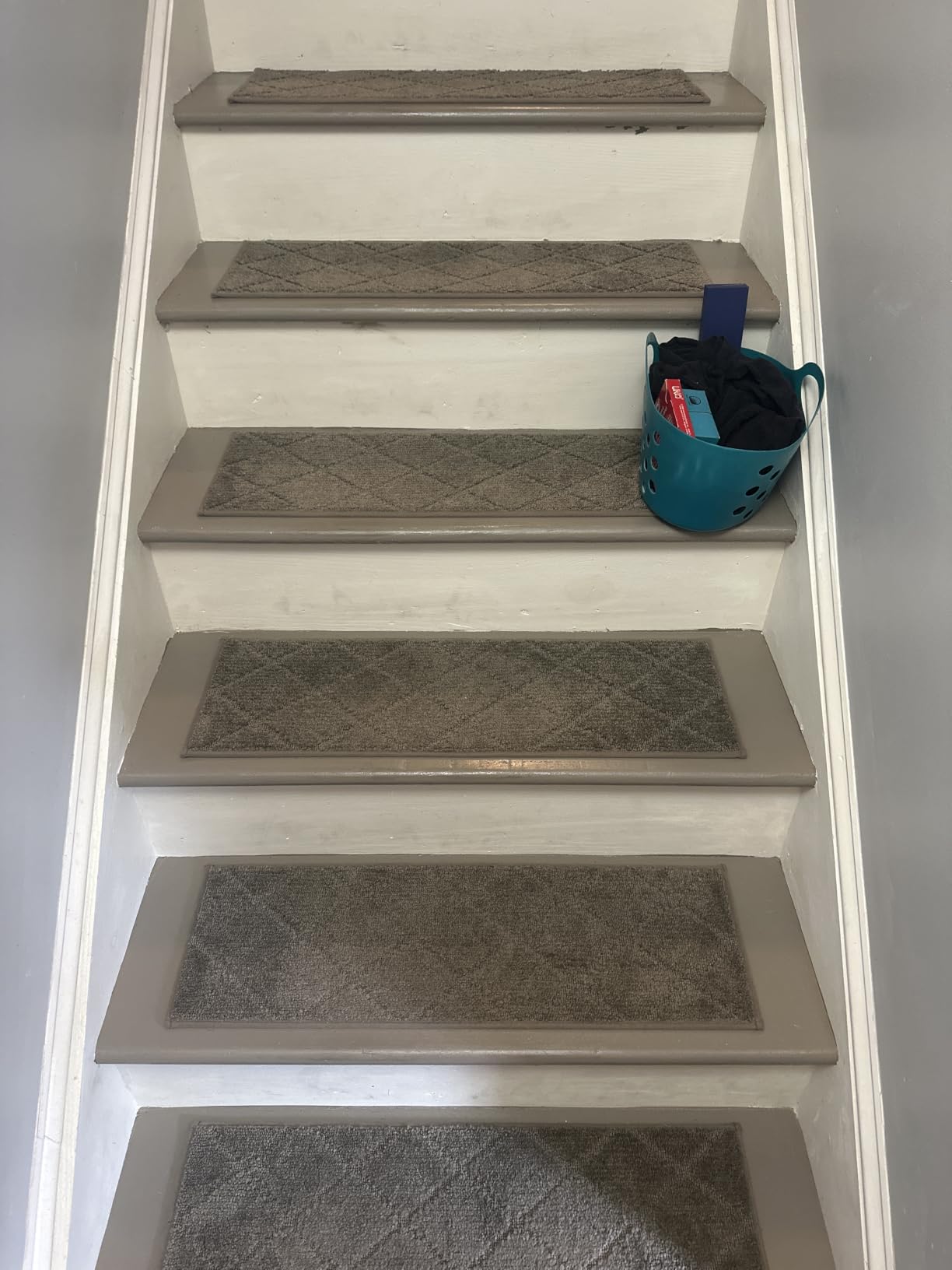 COSY HOMEER Edging Stair Treads Non-Slip Carpet Mat 28inX9in, 15pc, Black customer photo 1