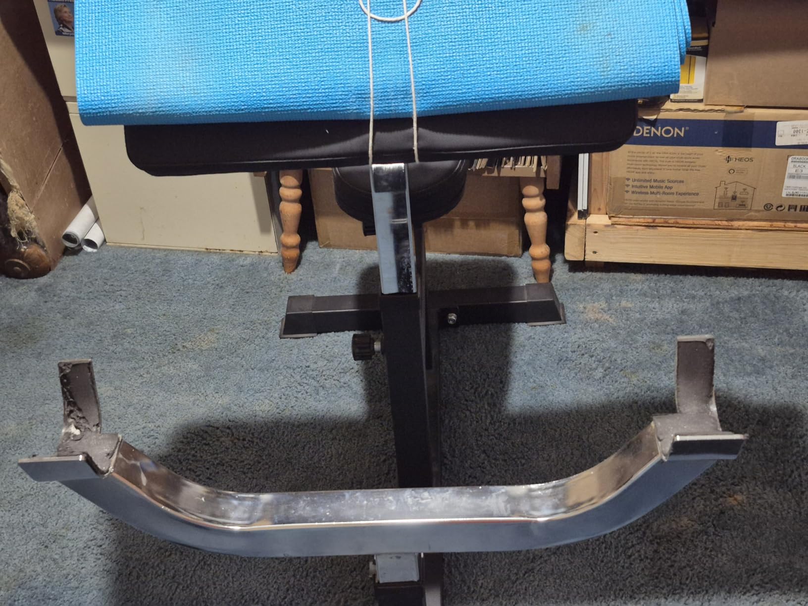 Titan Fitness Adjustable Preacher Curl Weight Station, 250 LB Capacity, Adjustable Bench Seat, Adjustable Arm Rest, Durable Bar Catches, Seated Home Gym Barbell and Dumbbell Biceps Station customer photo 2