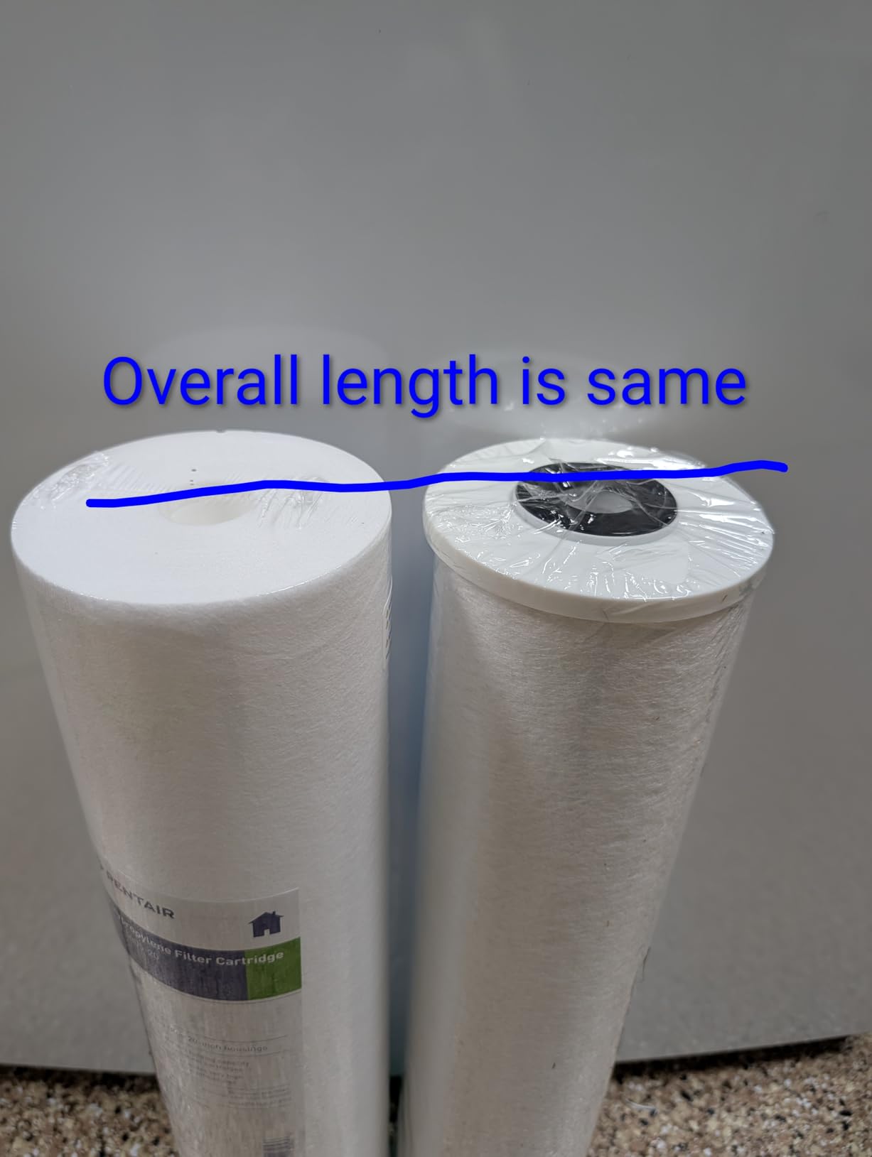 Pentair Pentek DGD-5005-20 Big Blue Whole House Sediment Filter | 5 Micron Dual-Gradient Spun Polypropylene Removes Dirt, Sand and Silt, 3X Dirt Holding Capacity, NSF/ANSI 42 Certified customer photo 1