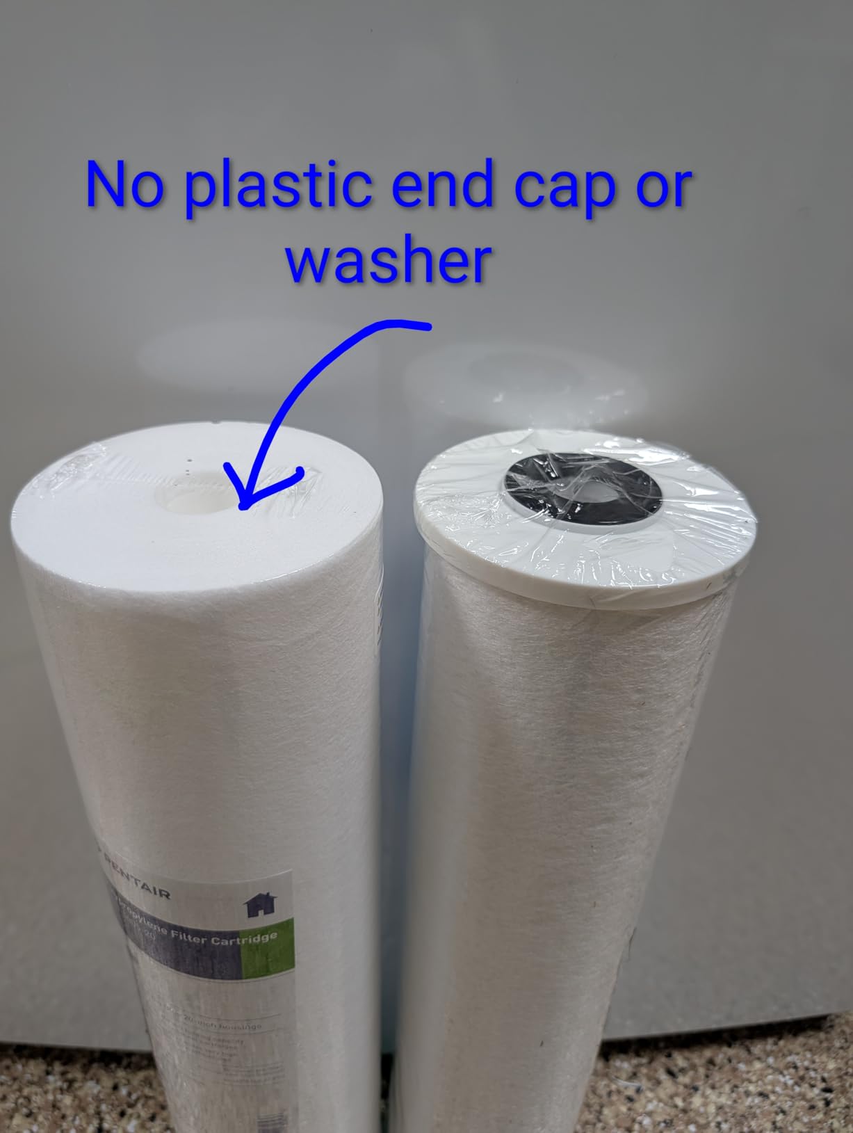 Pentair Pentek DGD-5005-20 Big Blue Whole House Sediment Filter | 5 Micron Dual-Gradient Spun Polypropylene Removes Dirt, Sand and Silt, 3X Dirt Holding Capacity, NSF/ANSI 42 Certified customer photo 2