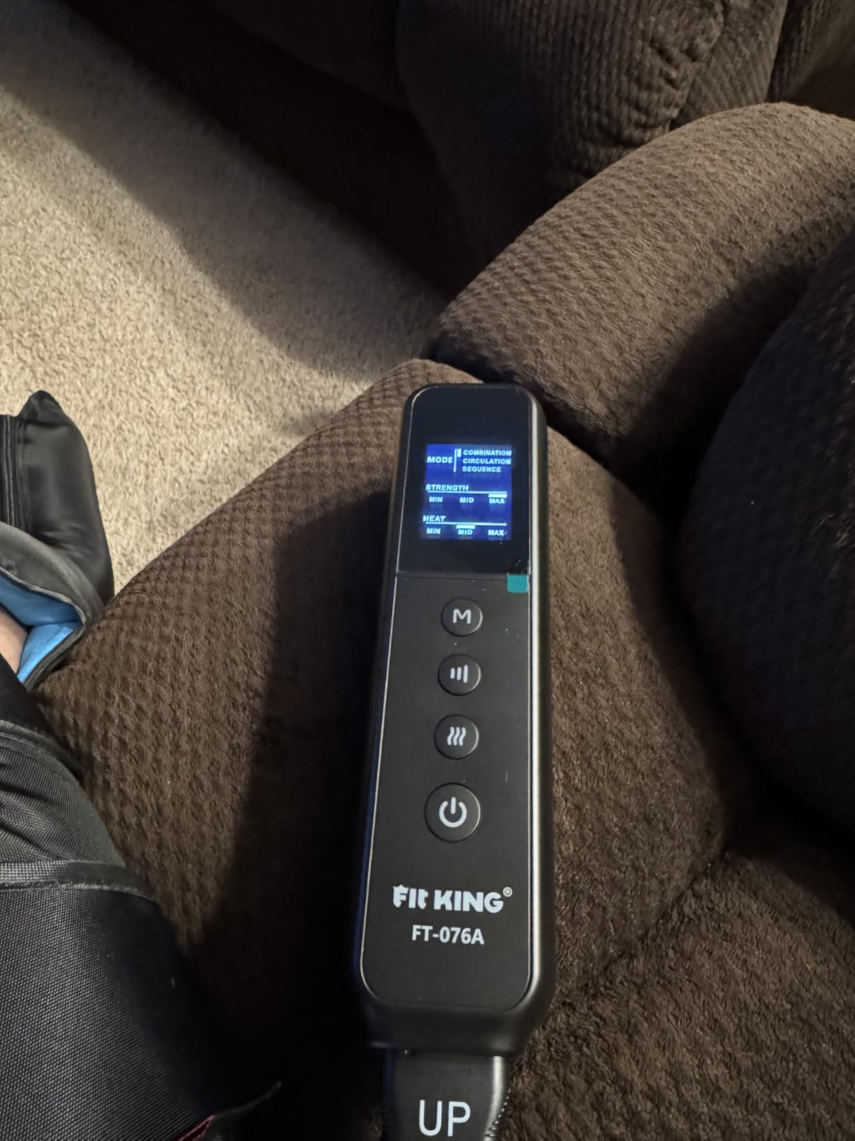 FIT KING Leg Compression Massager with Heat for Circulation and Pain Relief | FSA-HSA, Full Leg & Foot Massage for Swelling Edema RLS, Pressure Sensor, LCD Display, 3 Modes & Levels, Gift for Dad Mom Wife customer photo 2