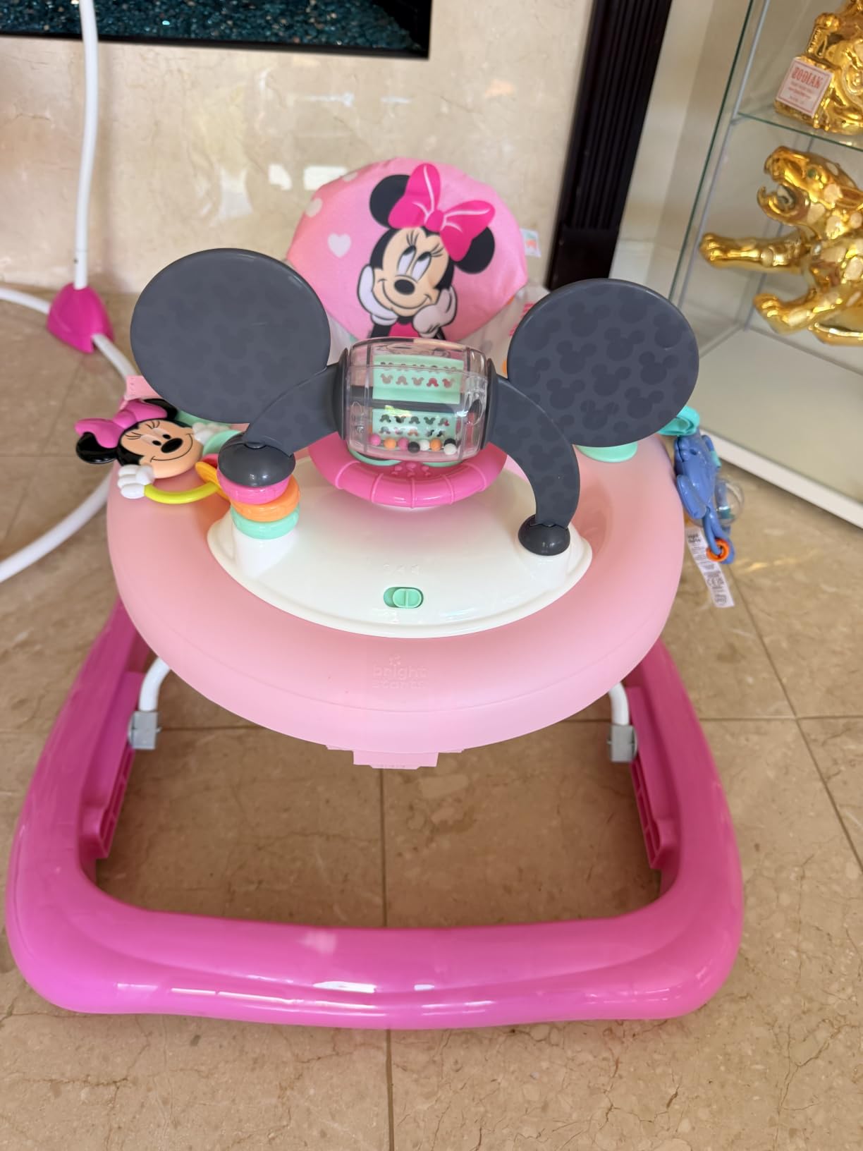 Bright Starts Disney Baby Mickey Mouse Original Bestie 2-in-1 Baby Activity Walker - Easy Fold Frame and Removable Toy Station, 6 Months and up customer photo 1
