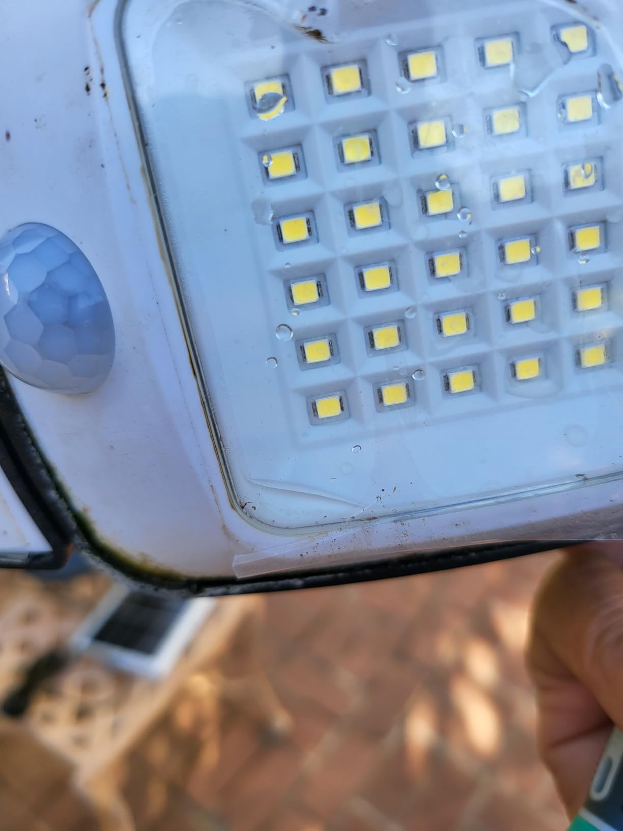 intelamp Solar Outdoor Lights, Motion Sensor with Dual Sensors Waterproof | Solar Flood Lights 270 Wide Angle for Outside with 3 Modes customer photo 1