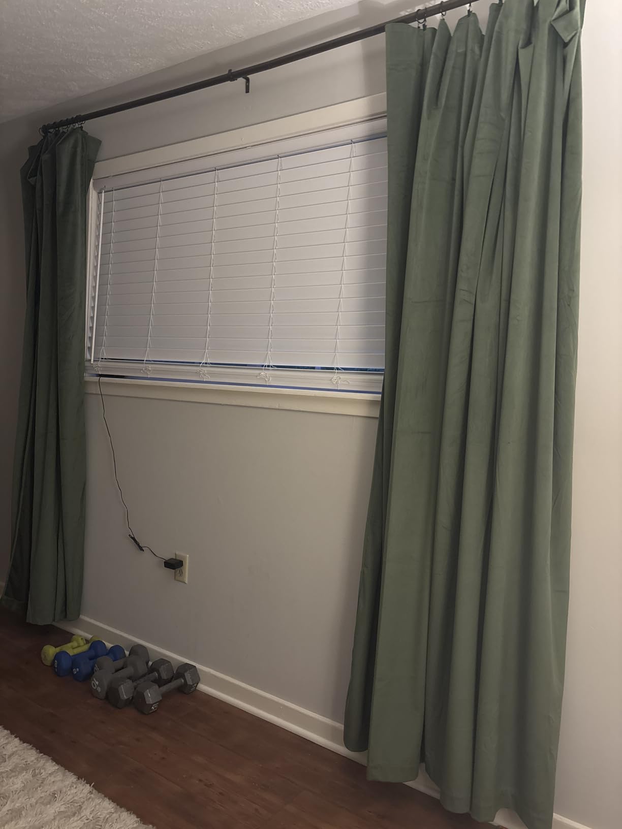 MIULEE Velvet Curtains Olive Green 52x84 customer photo 2