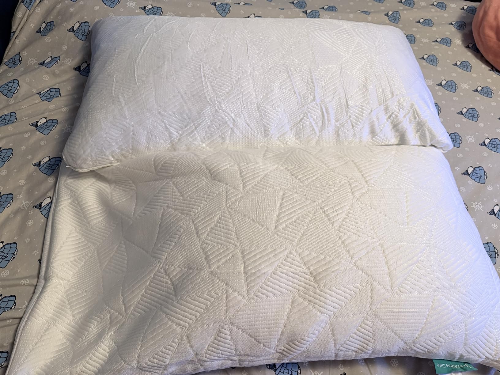 BETU Cooling Pillow Queen Size, Shredded Memory Foam Pillow for Hot Sleepers, Adjustable Firm Soft Support Pillows, Cool Bed Pillows for Side Back Stomach Sleeping Sleepers customer photo 2