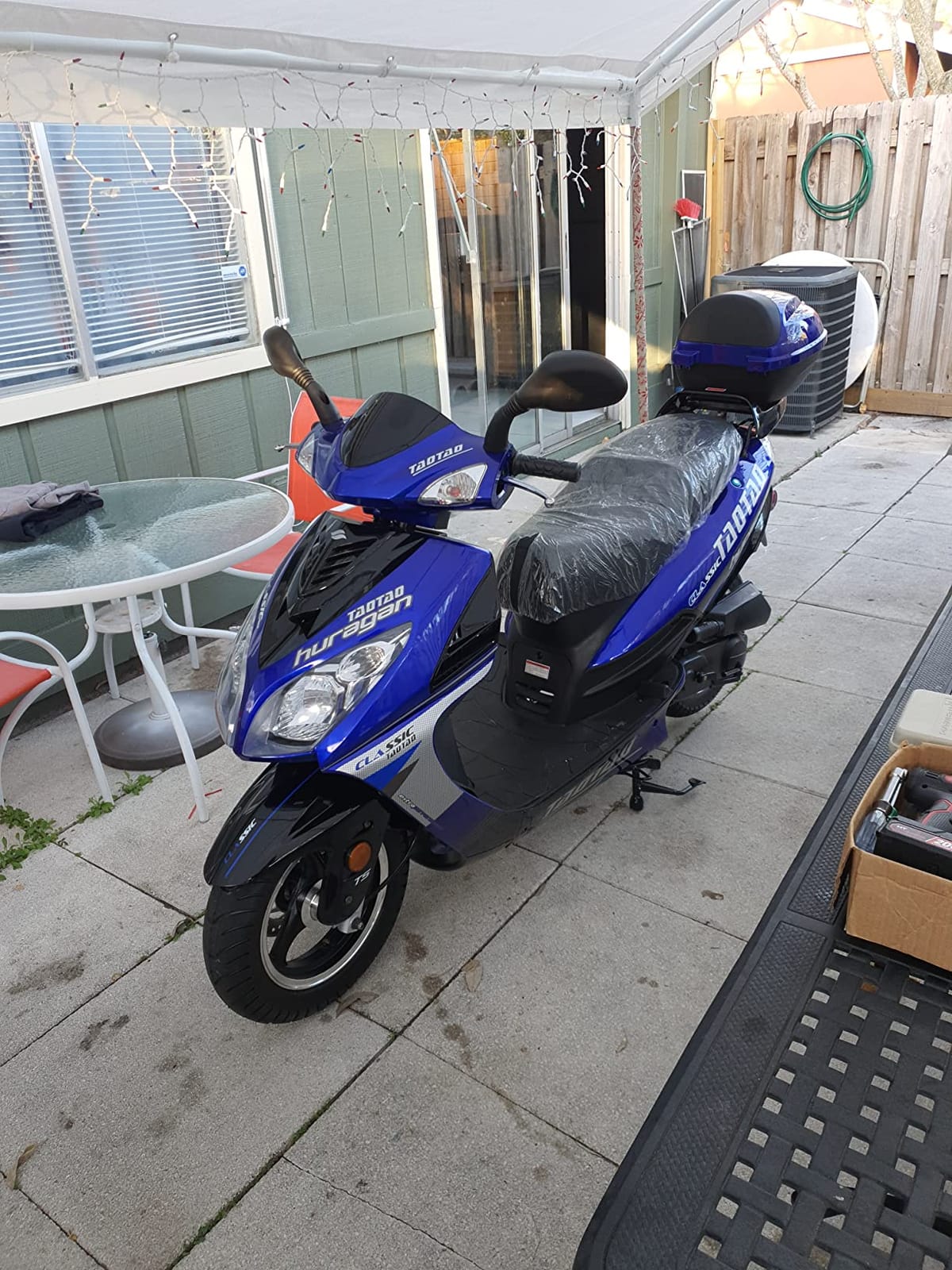 HHH Wave 150cc Scooter Moped Street Gas Moped 150 cc motorcycle Adult Bike with 10 inches Aluminum Wheels (Black Color) customer photo 1