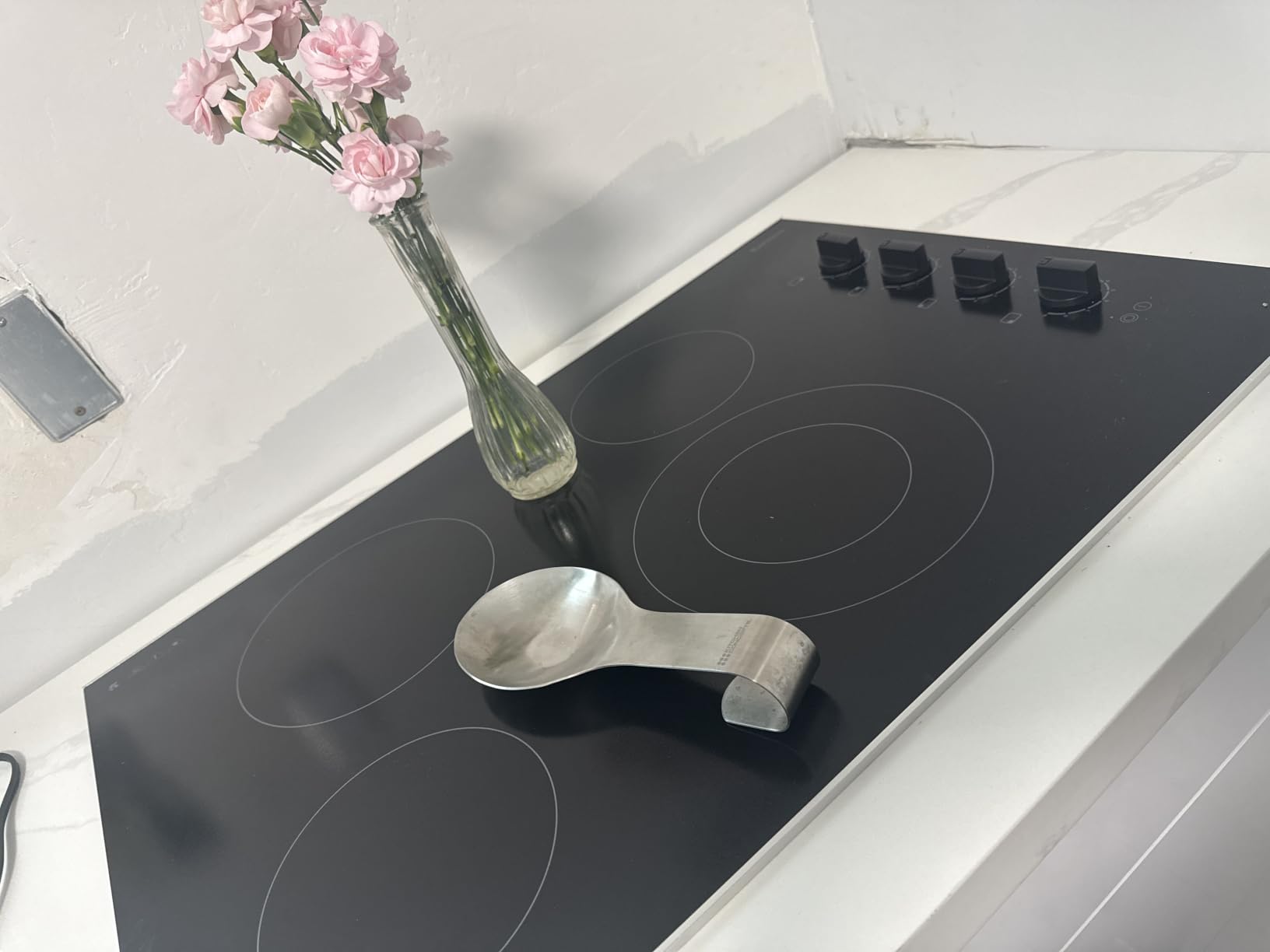 Karinear 30 Inch Electric Cooktop 4 Burners, Knob Control Ceramic Cooktop | Built-in 30
