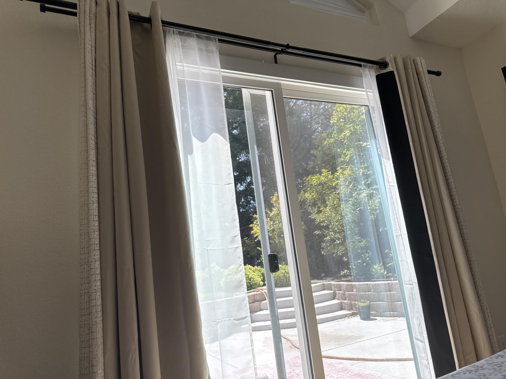 SimpleHome Cream 100% Blackout Curtains 84 Inch customer photo 1