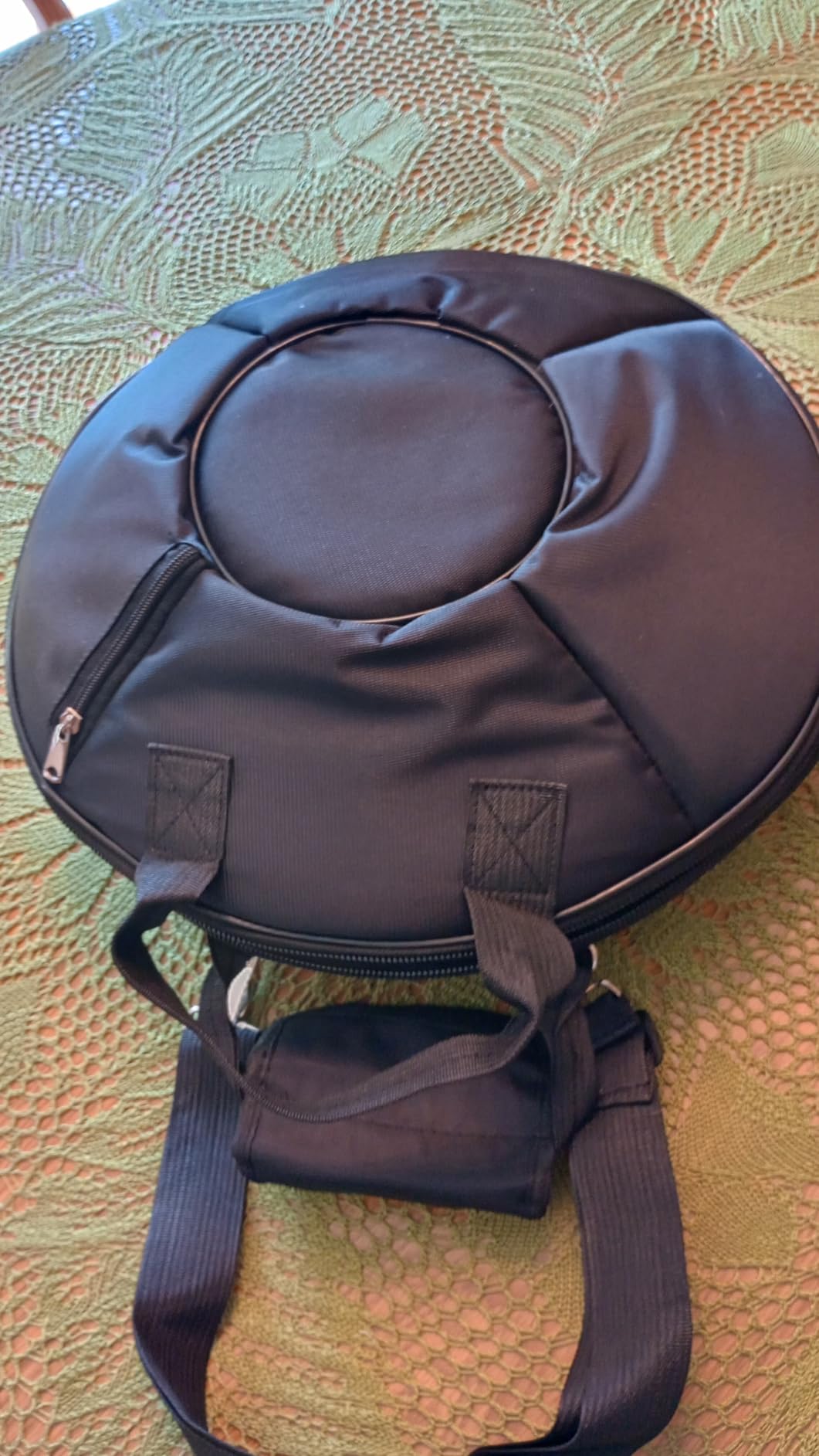 HOPWELL Steel Tongue Drum - 14 Inch 15 Note Tongue Drum - Hand Pan Drum with Music Book, Handpan Drums Mallets and Carry Bag, D Major (Navy Blue) customer photo 1