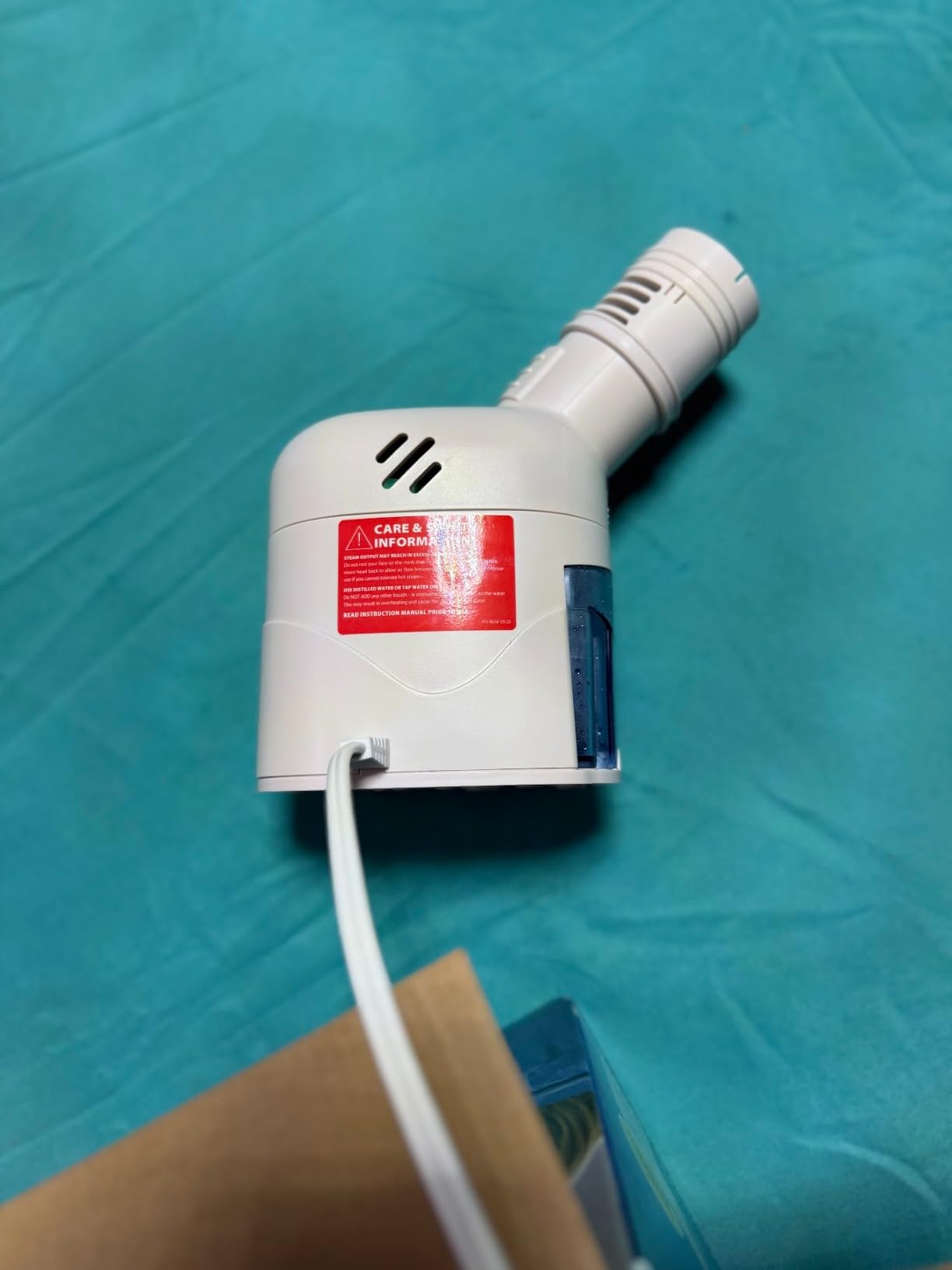 HealthWise Steam Inhaler Respiratory Vapor Therapy | Soothing Steam for Sinus, Congestion & Cough Comfort, Facial Steamer, Includes Mask customer photo 1