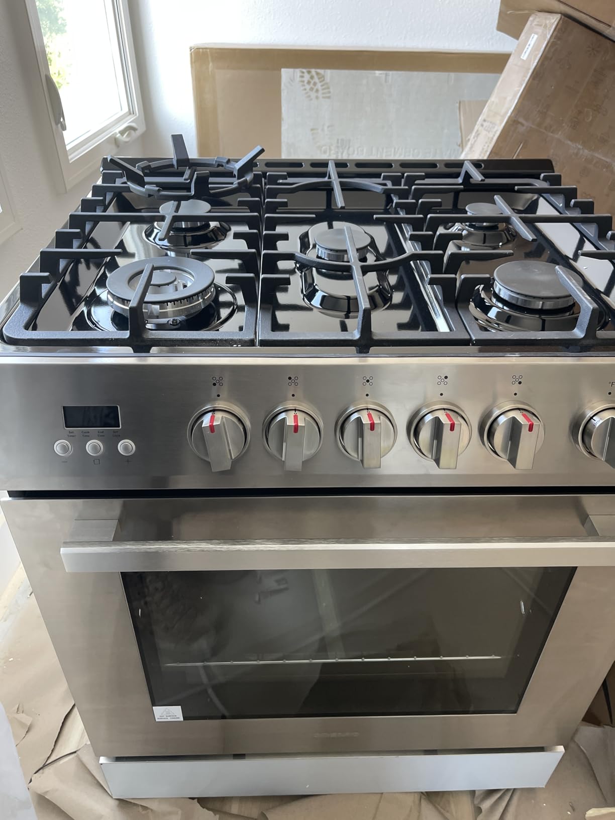 COSMO COS-305AGC 30 in. 5.0 cu. ft. Freestanding Single Oven Gas Range with 5 Burner Cooktop and Heavy Duty Cast Iron Grates in Stainless Steel customer photo 2