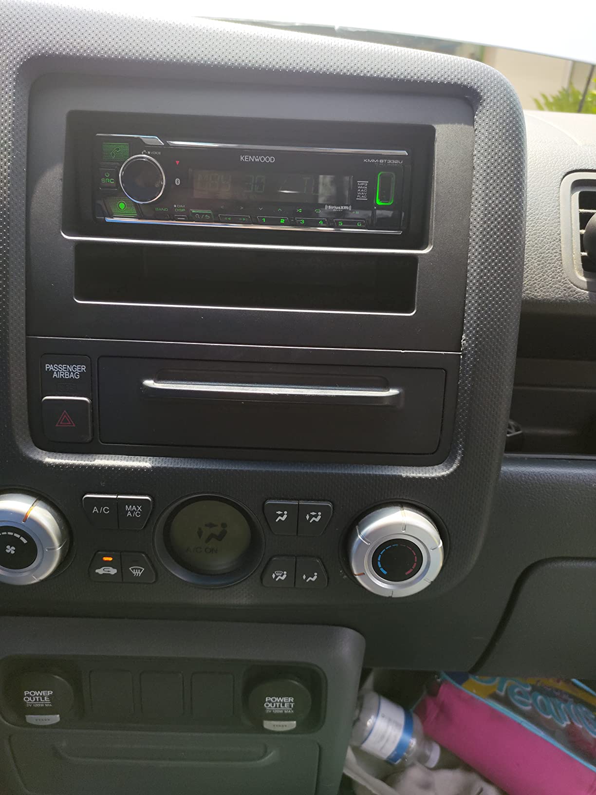 KENWOOD KMM-BT332U Bluetooth Single DIN Car Stereo with USB Port, AM/FM Radio, MP3 Player, Multi Color LCD, Detachable Face, Built in Amazon Alexa, Compatible with SiriusXM Tuner customer photo 1