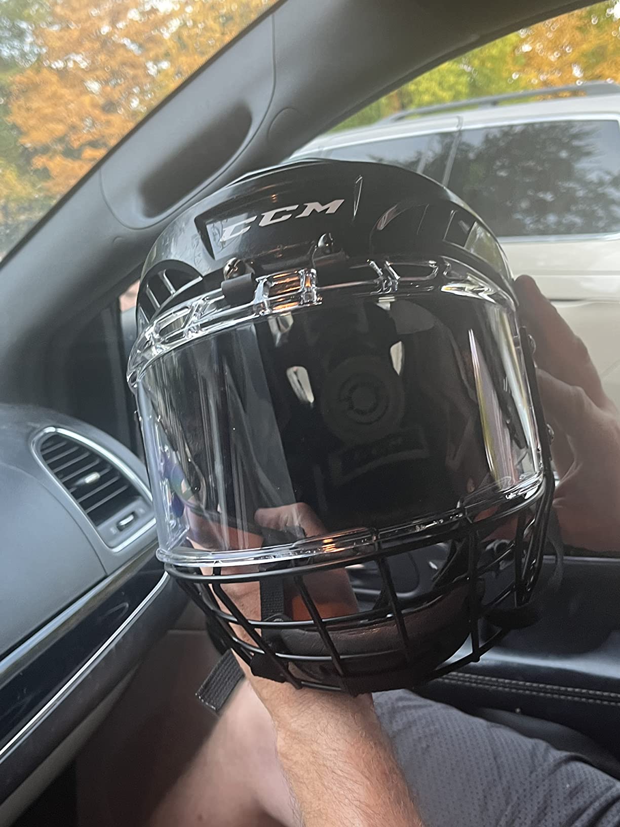 GY PC300 Hockey Helmet Cage & Face Shield Protector Combo customer photo 1
