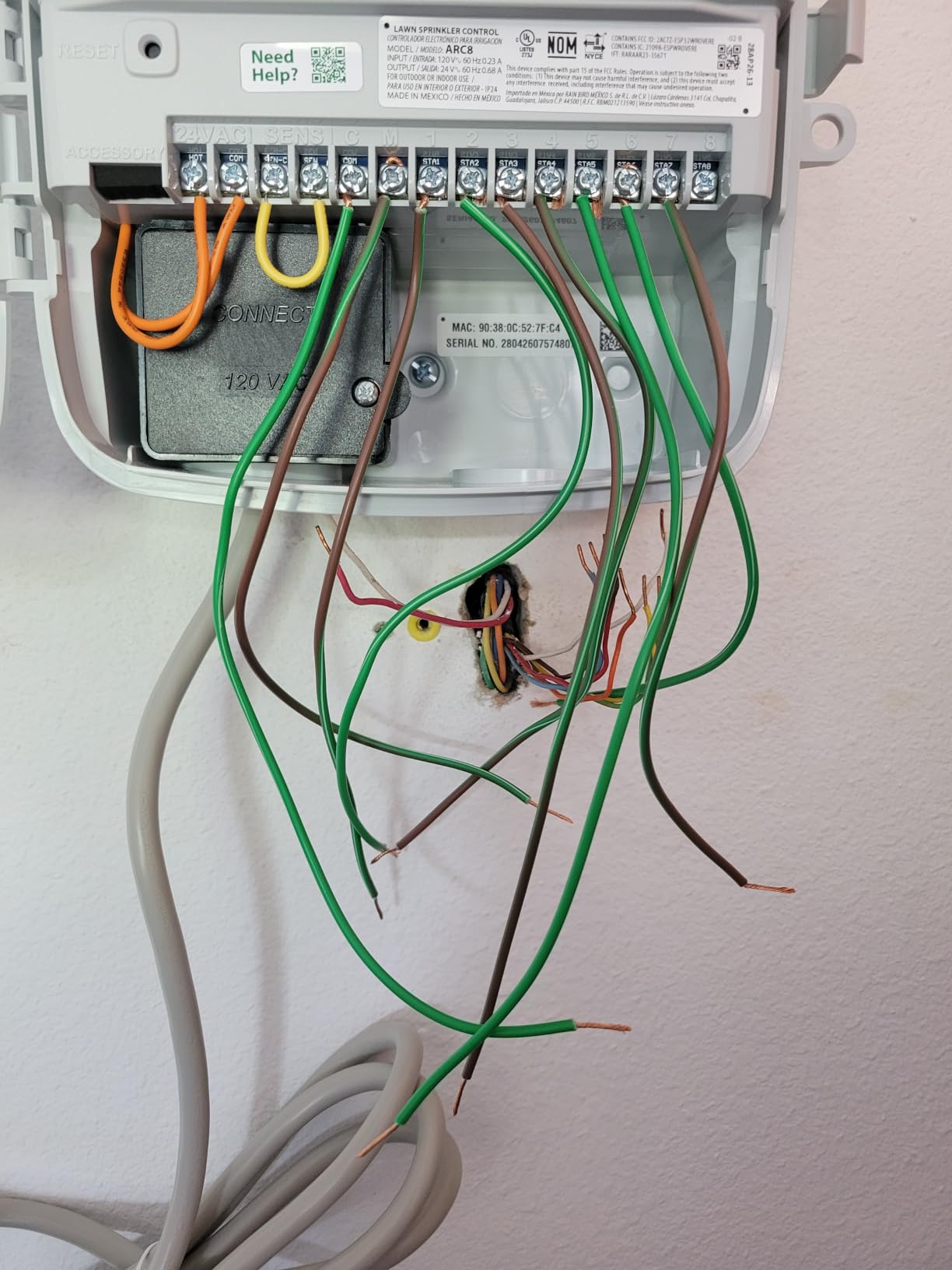Rain Bird ARC8 App-Based Indoor/Outdoor Smart WiFi Irrigation Sprinkler Timer, 8-Zone customer photo 1