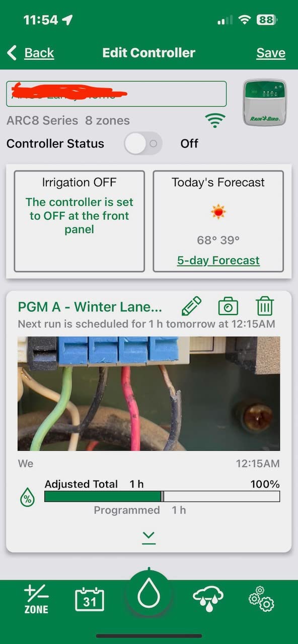 Rain Bird ARC8 App-Based Indoor/Outdoor Smart WiFi Irrigation Sprinkler Timer, 8-Zone customer photo 2