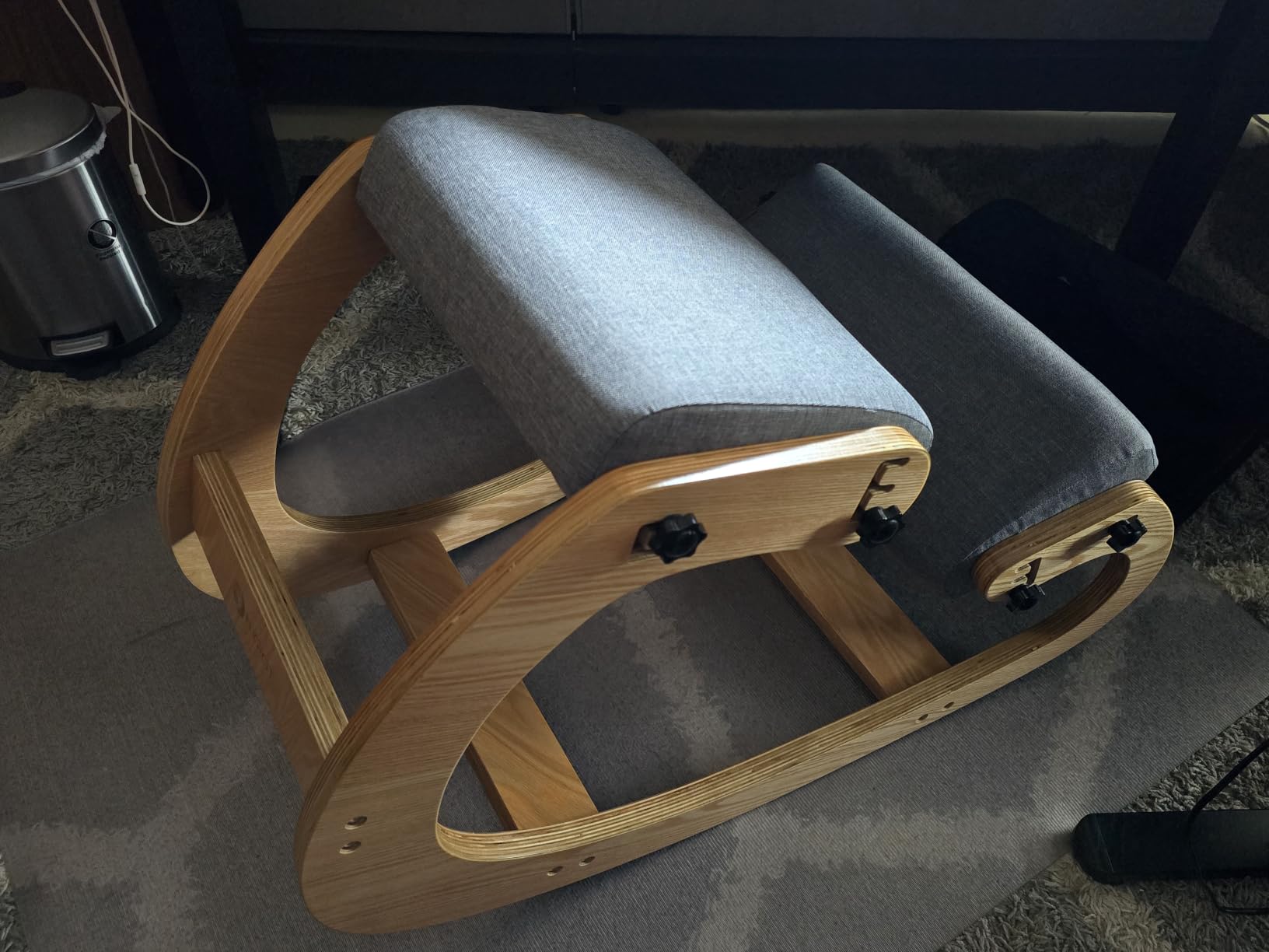Ergonomic Kneeling Chair with Adjustable Seats - Knee Chair for Posture Correction & Kneel Rocking Stool for Desk - Back Pain Relief for Home and Office, Supports 250 pounds - 5 Years Warranty customer photo 1
