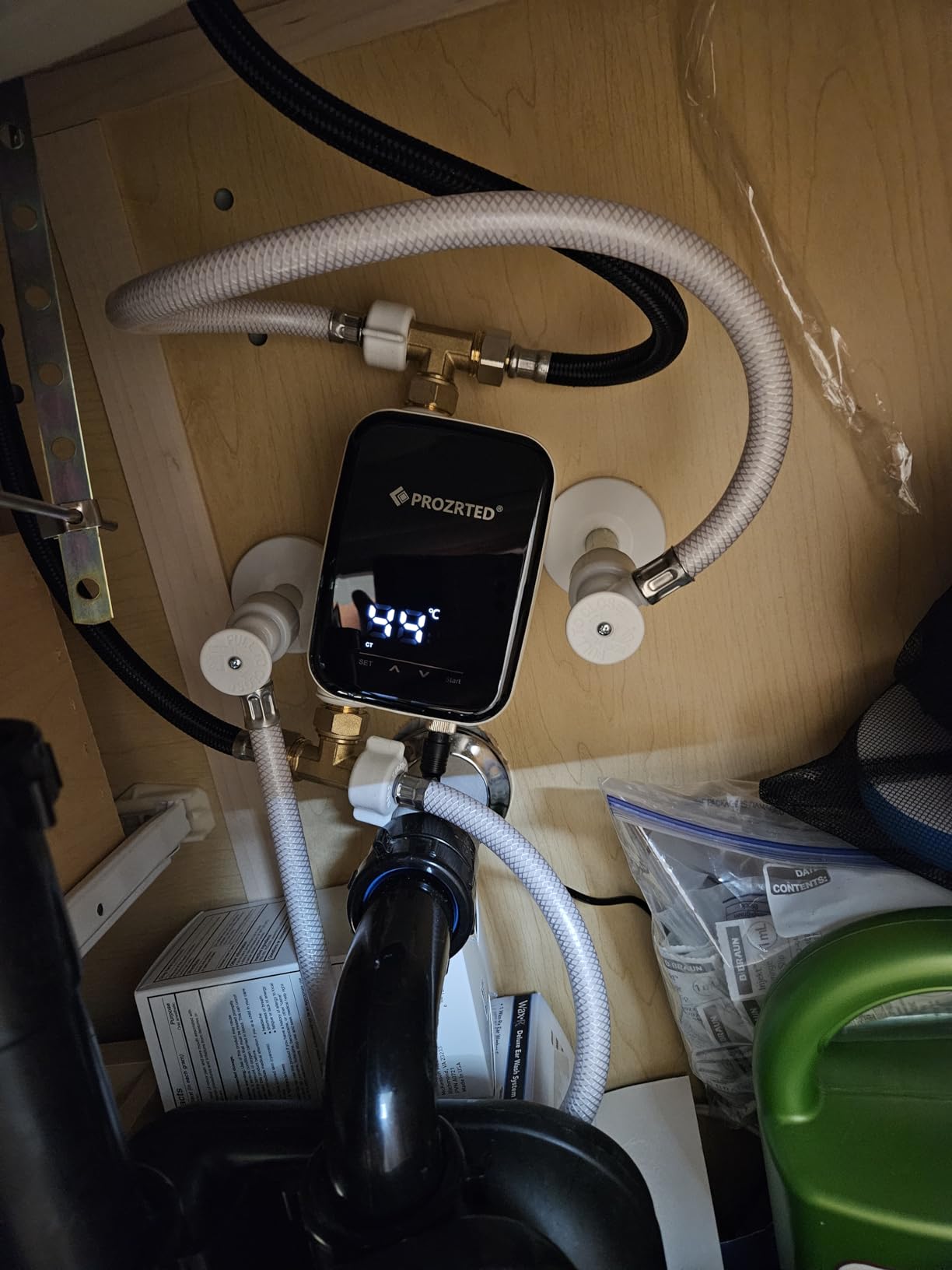 Digital Smart Instant Hot Water Recirculating Pump Kit with Built-in Thermostat Timer Digital Screen Under Sink Recirculation Pump System Extremely Quiet HBS24-12T customer photo 2