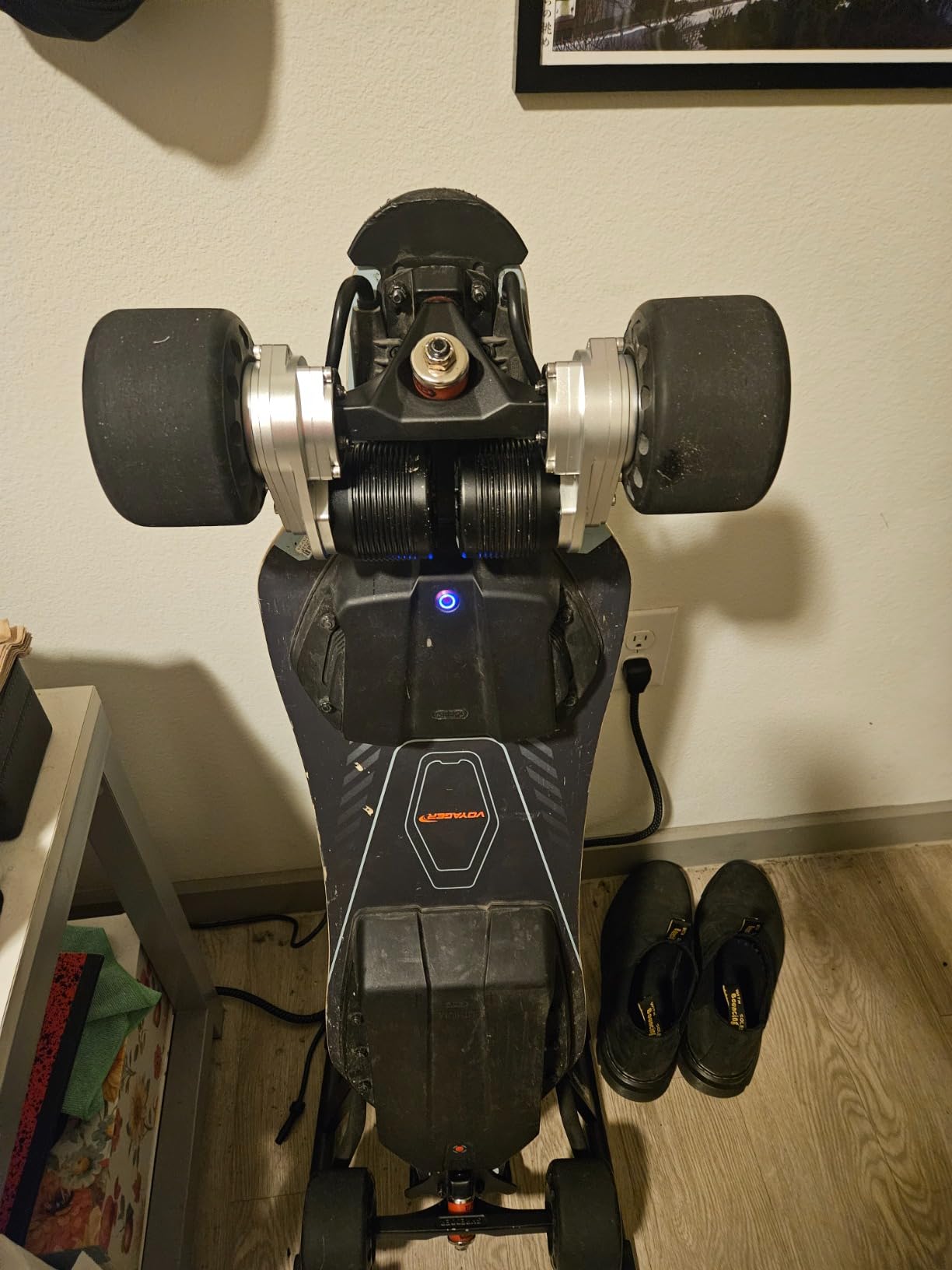 MEEPO Electric Longboard Skateboard with Remote for Adults, 34 MPH Top Speed, 30 Miles Long Range with 2800W*2 Gear Drive Motor, Bamboo & Fiberglass Deck, 330 LBS Max Load, Voyager X customer photo 3