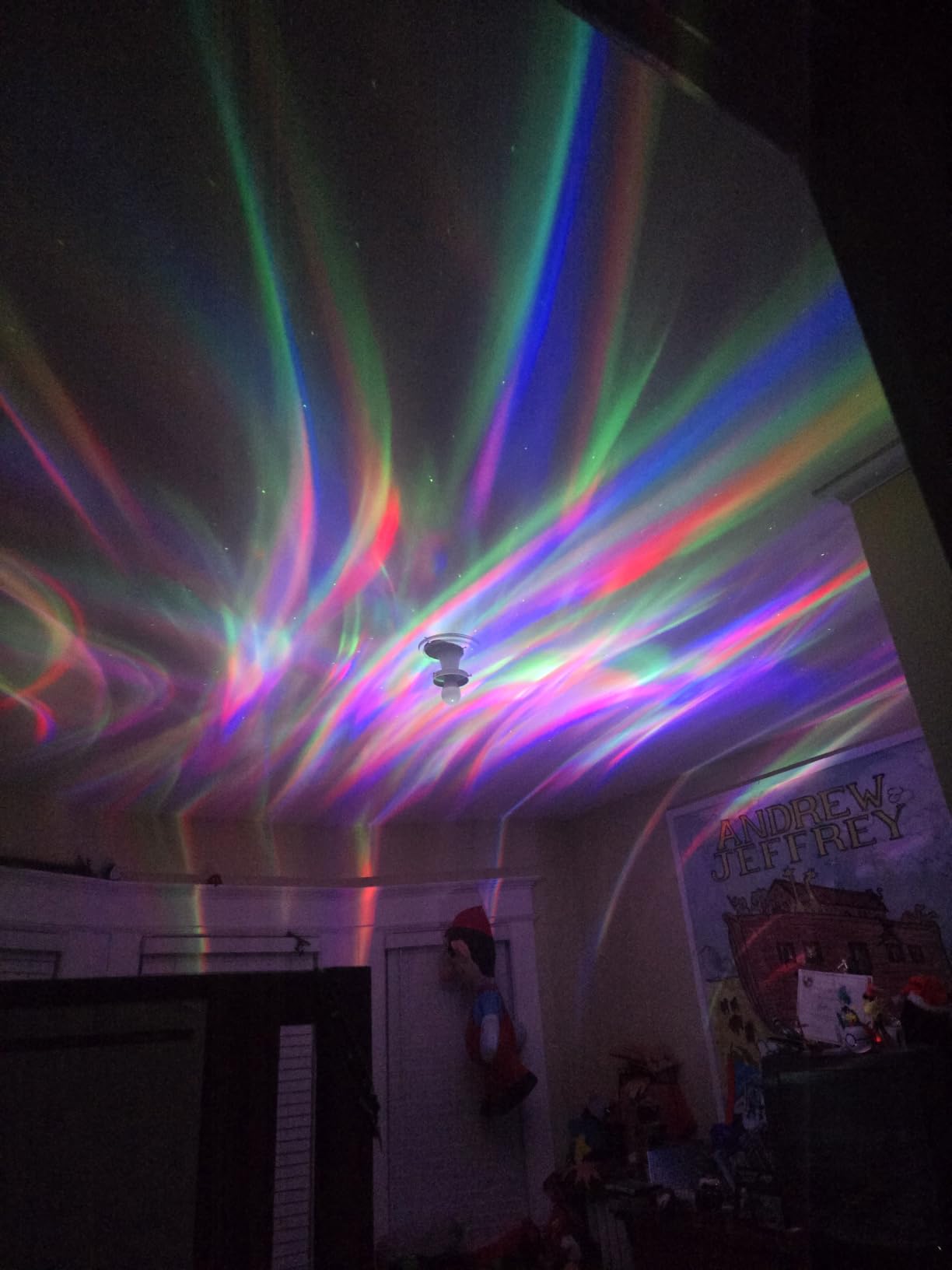 Northern Galaxy Light Aurora Projector with 33 Light Effects, Night Lights LED Star Projector for Bedroom Nebula Lamp, Remote Control, Bluetooth Speaker for Parties customer photo 1