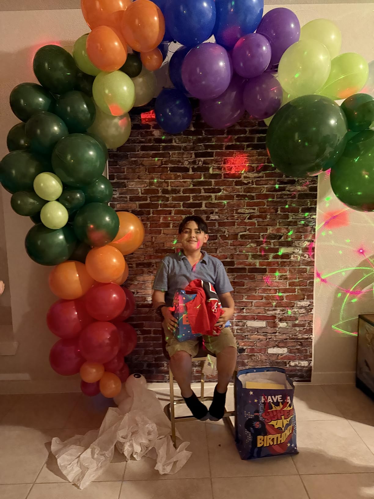 Party Lights Dj Disco Ball Light with Pattern Projection and Sound Activated, Buclhoz RGB Colored Strobe Stage Lighting for Parties Indoor Dance Birthday customer photo 2
