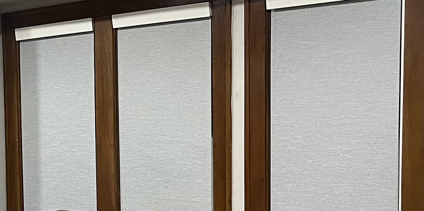 Motorized Blinds with Remote Control, White, 34