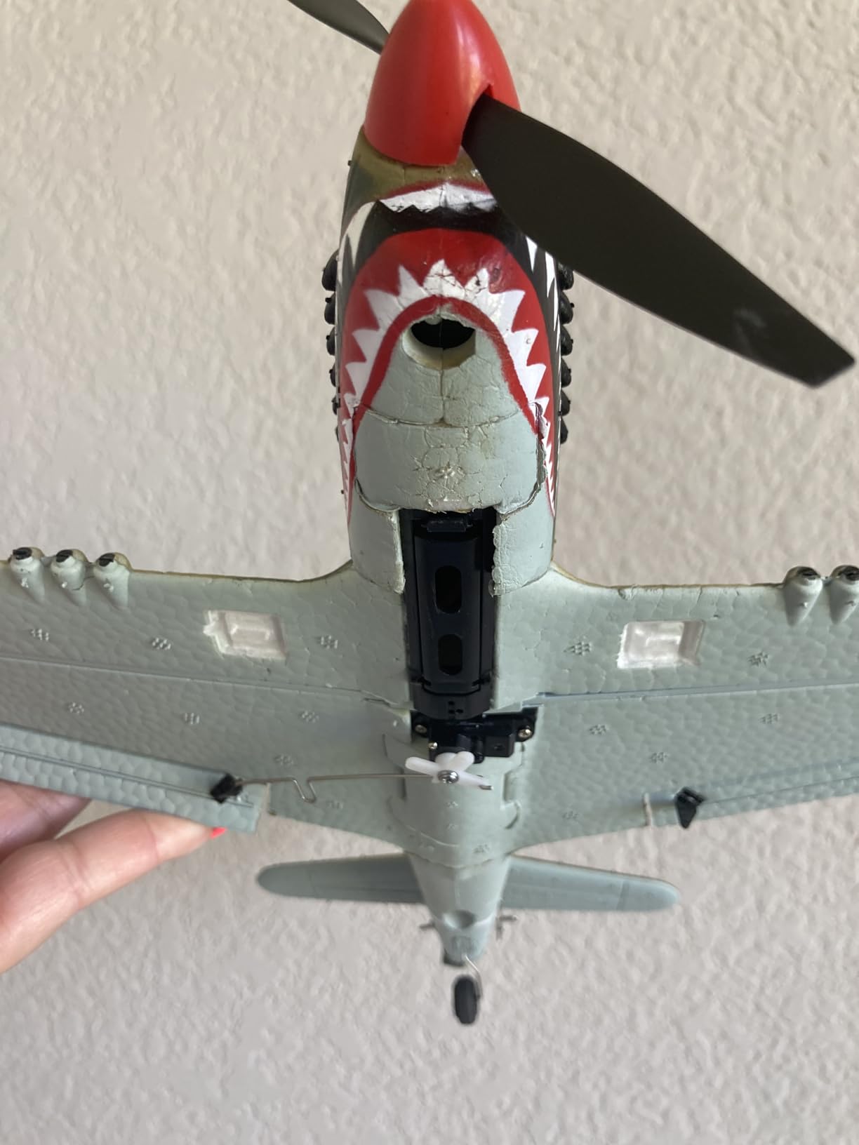 LEAMBE RC Plane 4 Channel Remote Control Airplane - Ready to Fly P-40 Warhawk RC Airplane for Beginners Adult with Xpilot Stabilization System & One Key Aerobatic customer photo 2