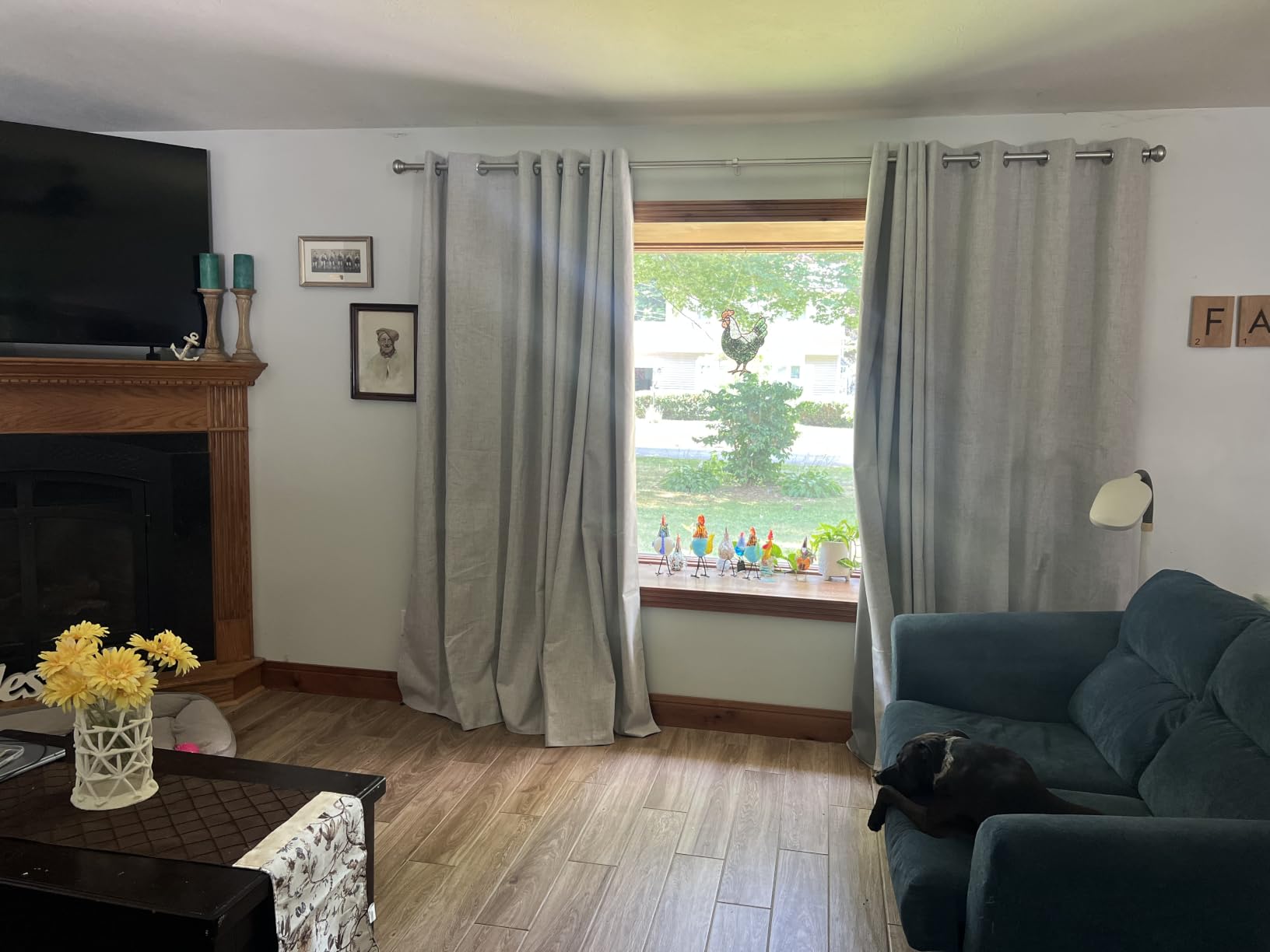 NICETOWN Natural 100% Blackout Linen Curtains 84 customer photo 1