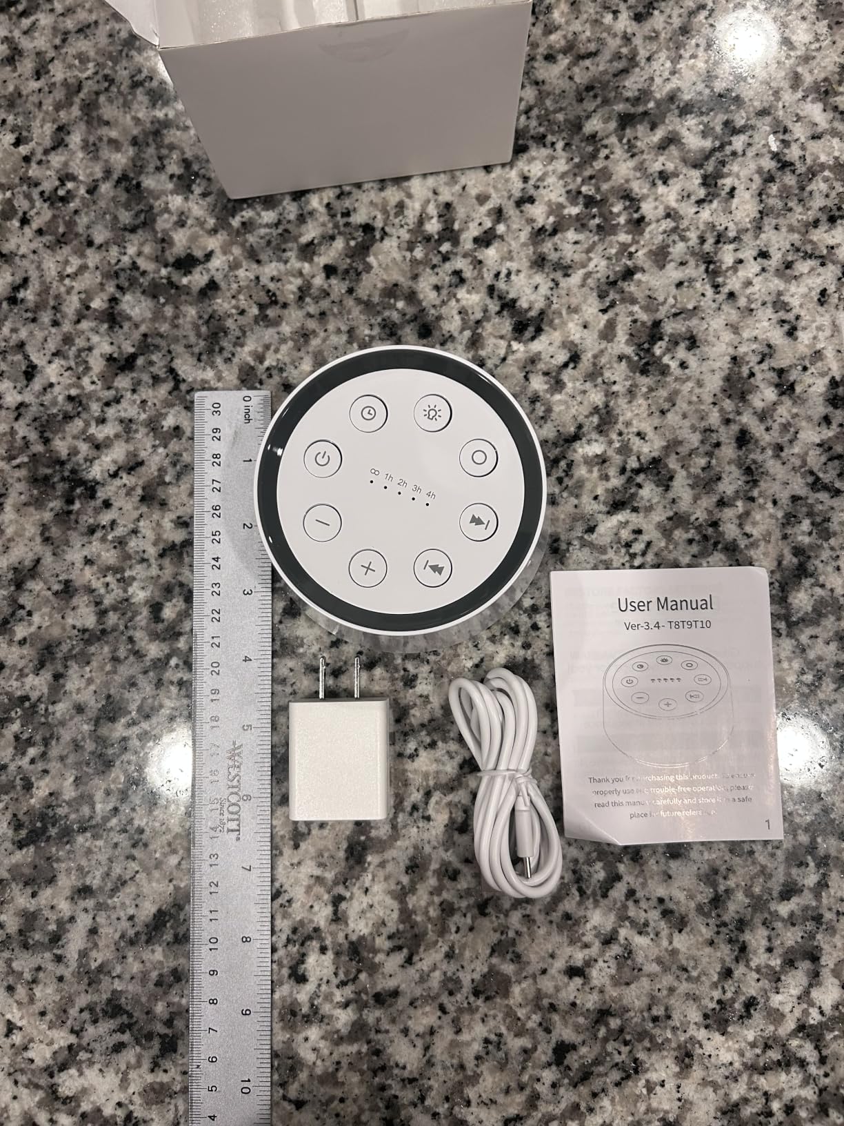 Brown Noise Sound Machine with 30 Soothing Sounds 12 Colors Night Light White Noise Machine for Adults Baby Kids Sleep Machines Memory Function 36 Volume Levels 5 Timers for Home Office Travel customer photo 1