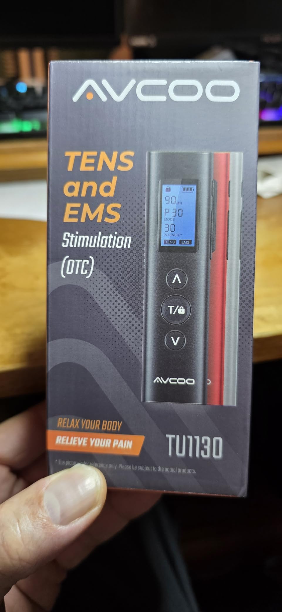 AVCOO 30 Modes TENS EMS Unit Muscle Stimulator for Pain Relief, 12 Pcs Pads customer photo 1