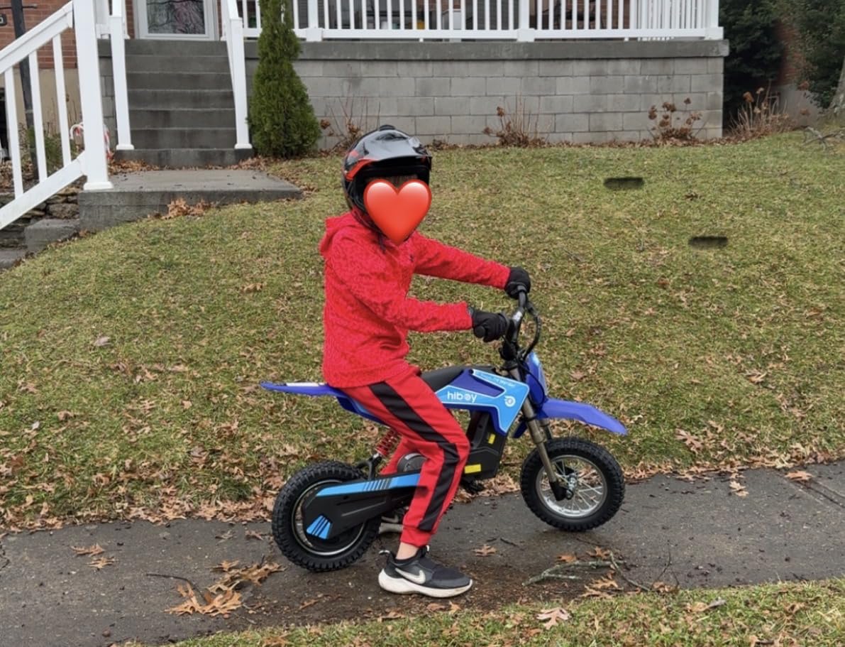 Hiboy DK1 36V Electric Dirt Bike for Kids, 300W & 15.5 MPH, Ages 3-10 customer photo 2