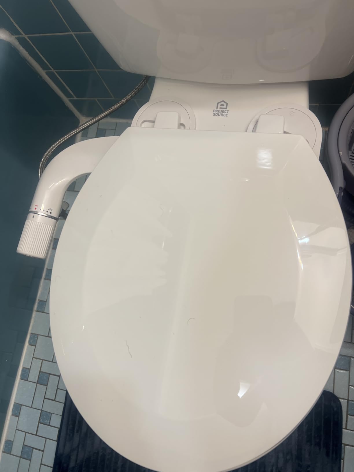 BIGCOW Ultra-Slim Bidet Attachment for Toilet - Dual Nozzle (Frontal & Rear Wash) with Adjustable Cold Water Pressure and Stainless Steel Inlet - Hygienic Solution for Fresh Cleanliness, Silver customer photo 2