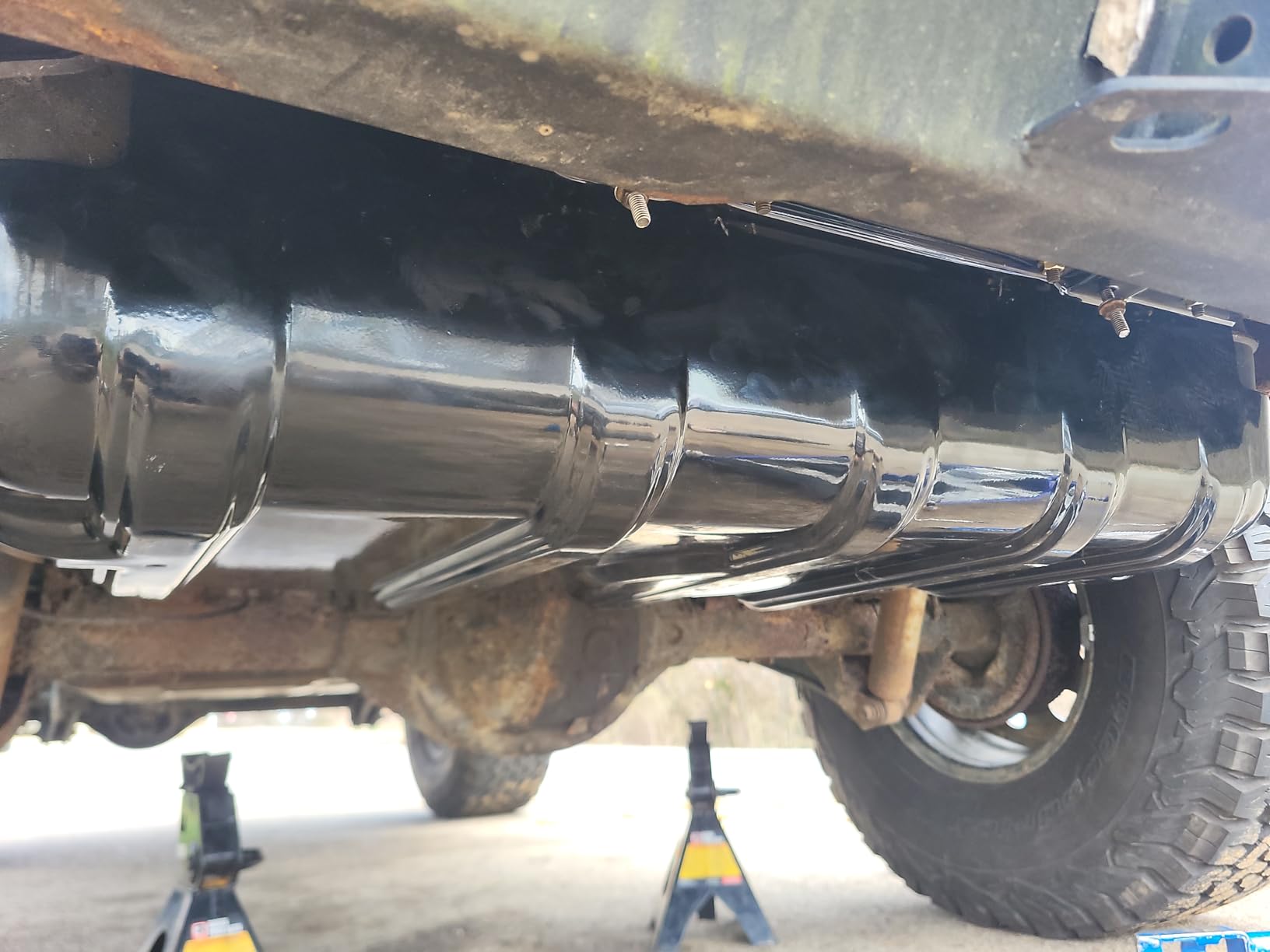 Kojem Fuel Tank Skid Plate Guard Compatible with 1997-2006 Jeep Wrangler TJ & Unlimited Skid Plate Replacement for 52100219AB customer photo 1