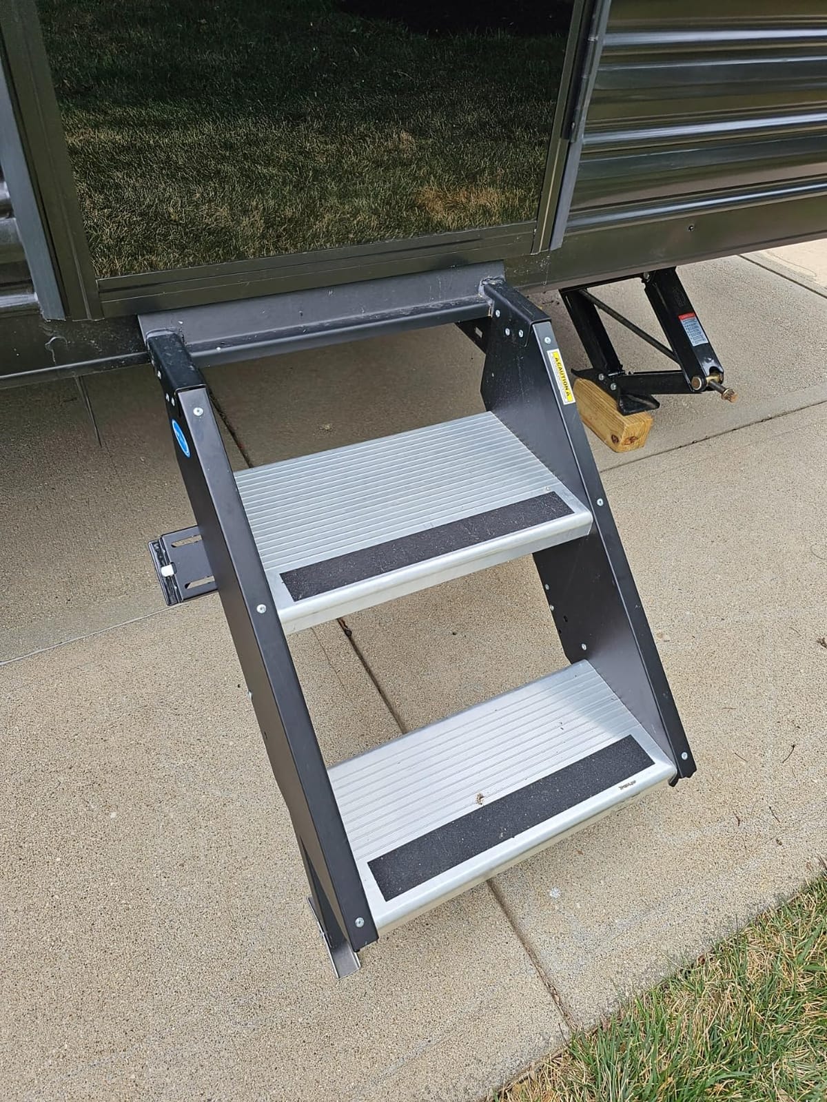 MORryde STP-201 StepAbove Fold-Up RV Entry Step - 2-Step (9