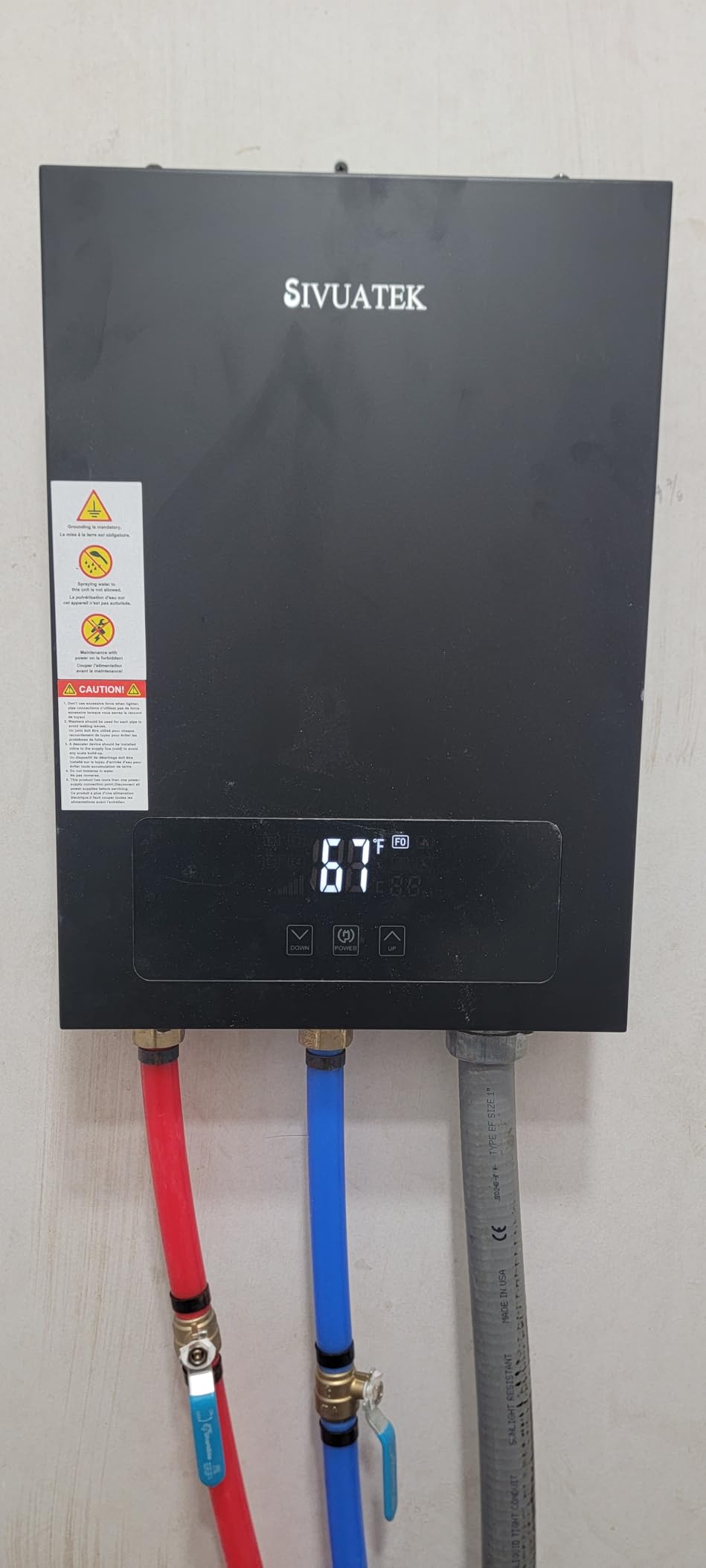 Electric Tankless Water Heater SIVUATEK 18kW, 240V - On-Demand Hot Water for Whole House customer photo 1