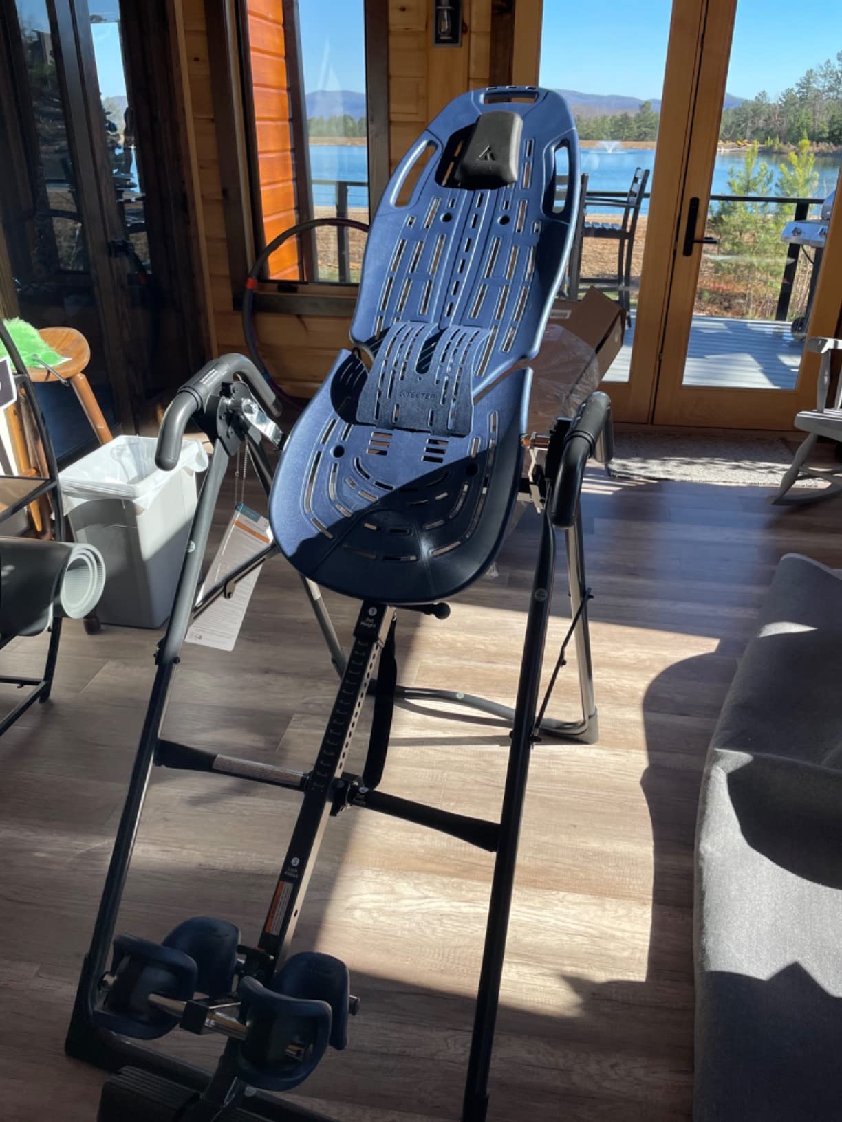 TEETER EP-560 Inversion Table w/Accessories for Back Pain Relief - FDA-Registered, UL Safety Certified, 300 lb Capacity, Designed & Patented in USA customer photo 2