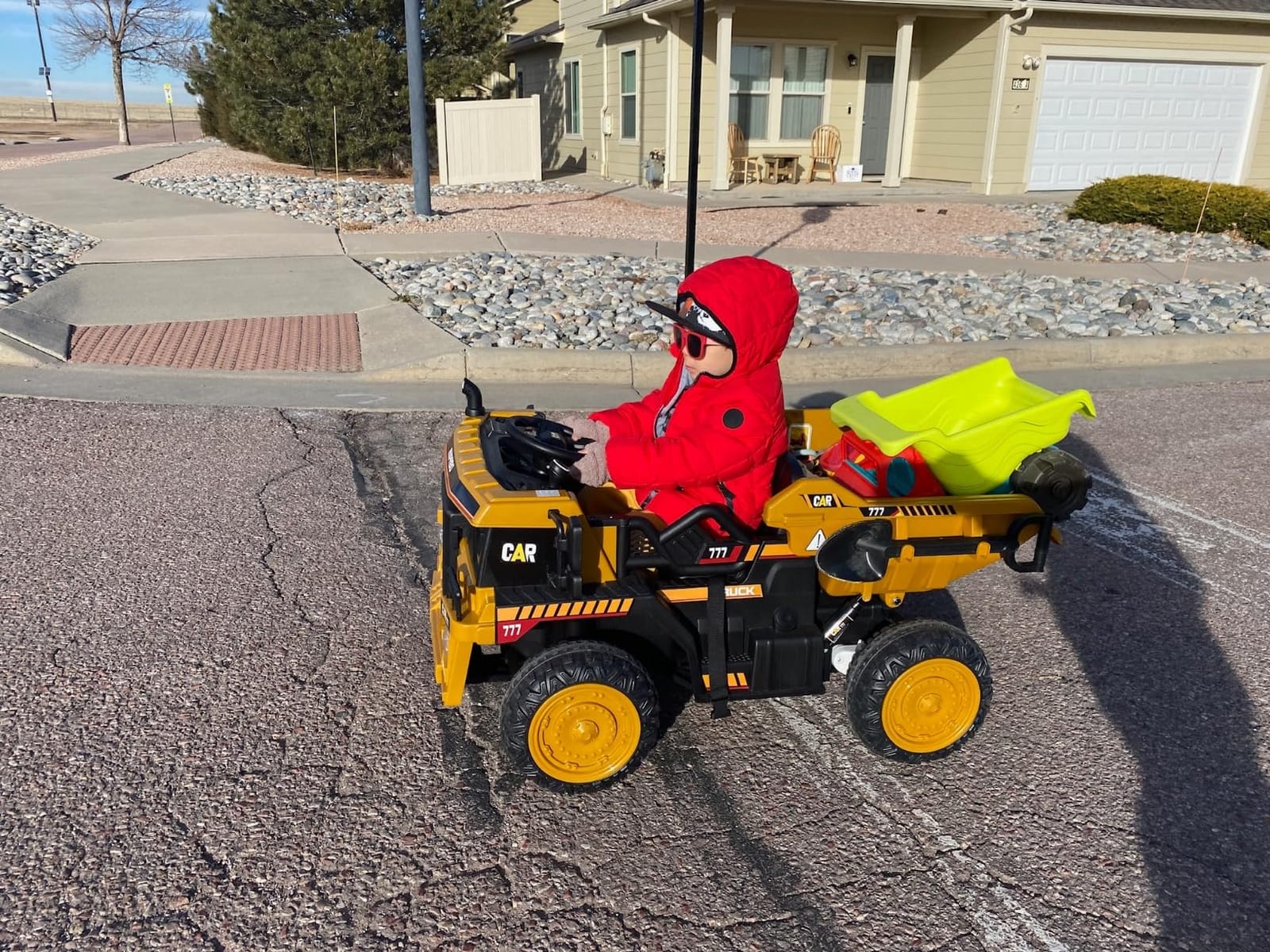 ANPABO Ride on Dump Truck w/Remote Control, 2 Seater, Electric Dump Bed | Extra shovel, bluetooth & music, all-terrain tires, battery powered ride on toys for girls boys customer photo 2