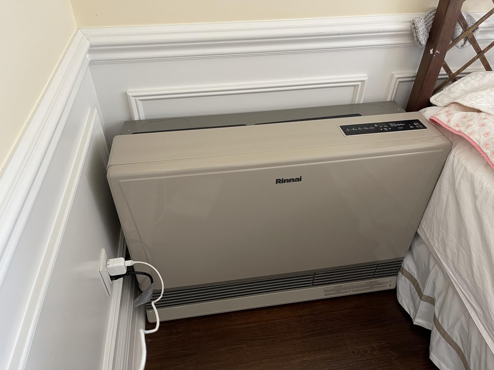 Rinnai EX38DTWN Direct Vent Wall Furnace 38,400 BTU Natural Gas Heater | White - Energy Efficient Wall Mounted Indoor Heater with Advanced Modulating Technology and Safety Features customer photo 2