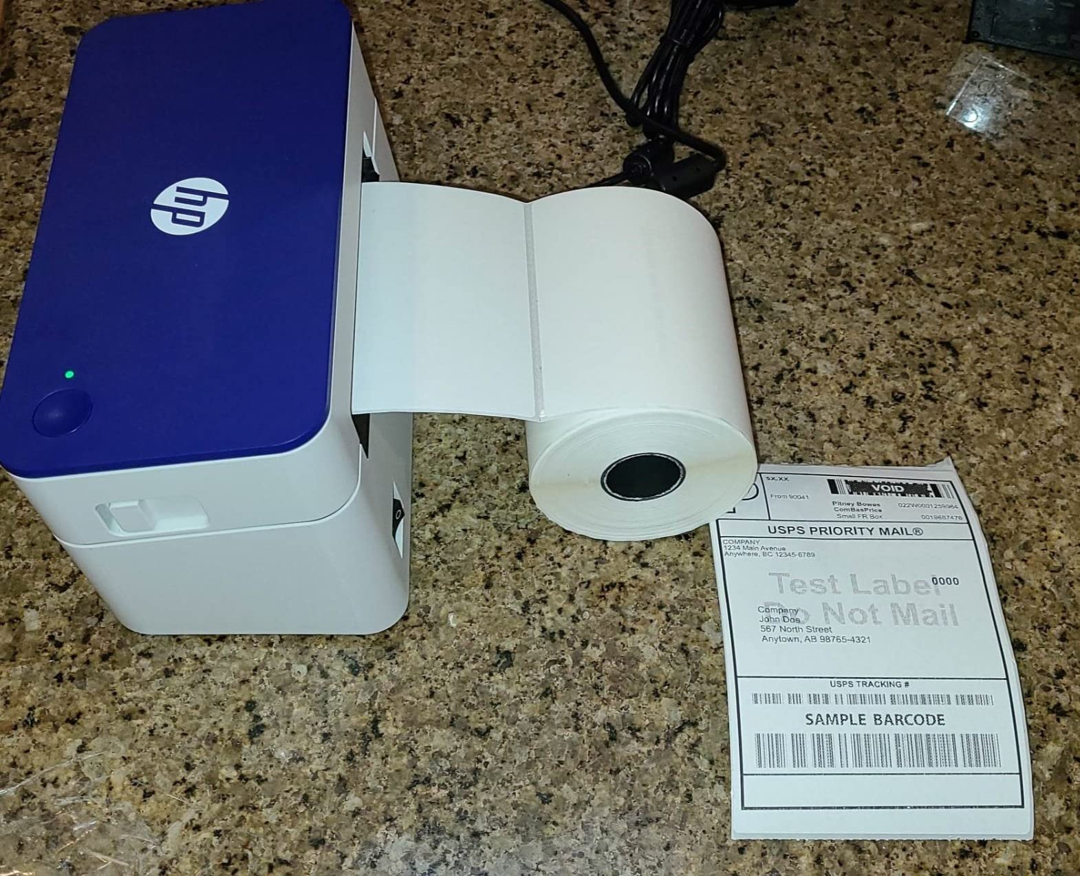 HP Shipping Label Printer, 4x6 Commercial Grade Direct Thermal, Compact & Easy-to-use, High-Speed 203 DPI Printer, Barcode Printer, Compatible with Amazon, UPS, Shopify, Etsy, Ebay, ShipStation & More customer photo 1