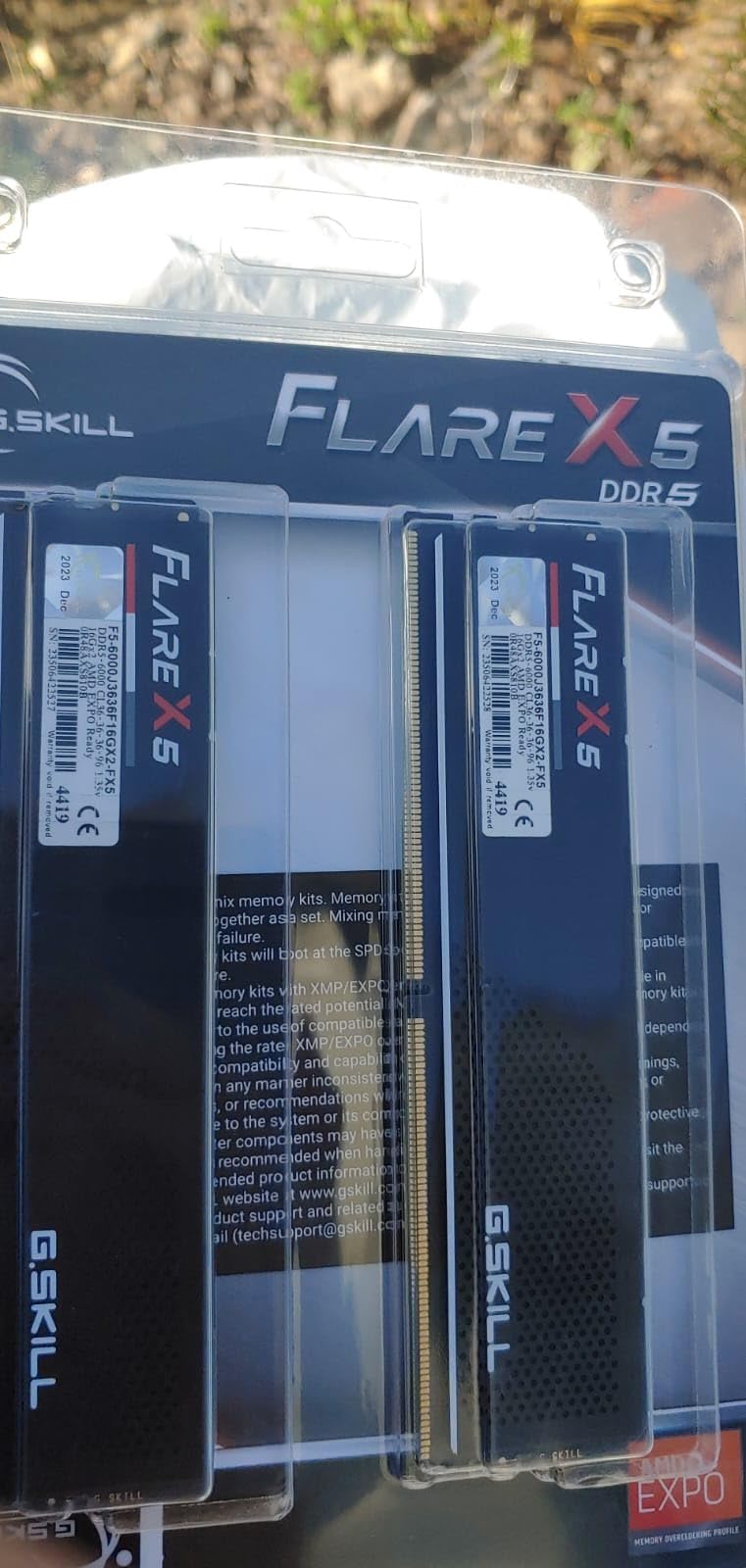 G.SKILL Flare X5 Series DDR5 RAM (AMD EXPO & Intel XMP 3.0) 32GB (2x16GB) 6000MT/s CL36-36-36-96 1.35V Desktop Computer Memory U-DIMM - Matte Black (F5-6000J3636F16GX2-FX5) customer photo 1
