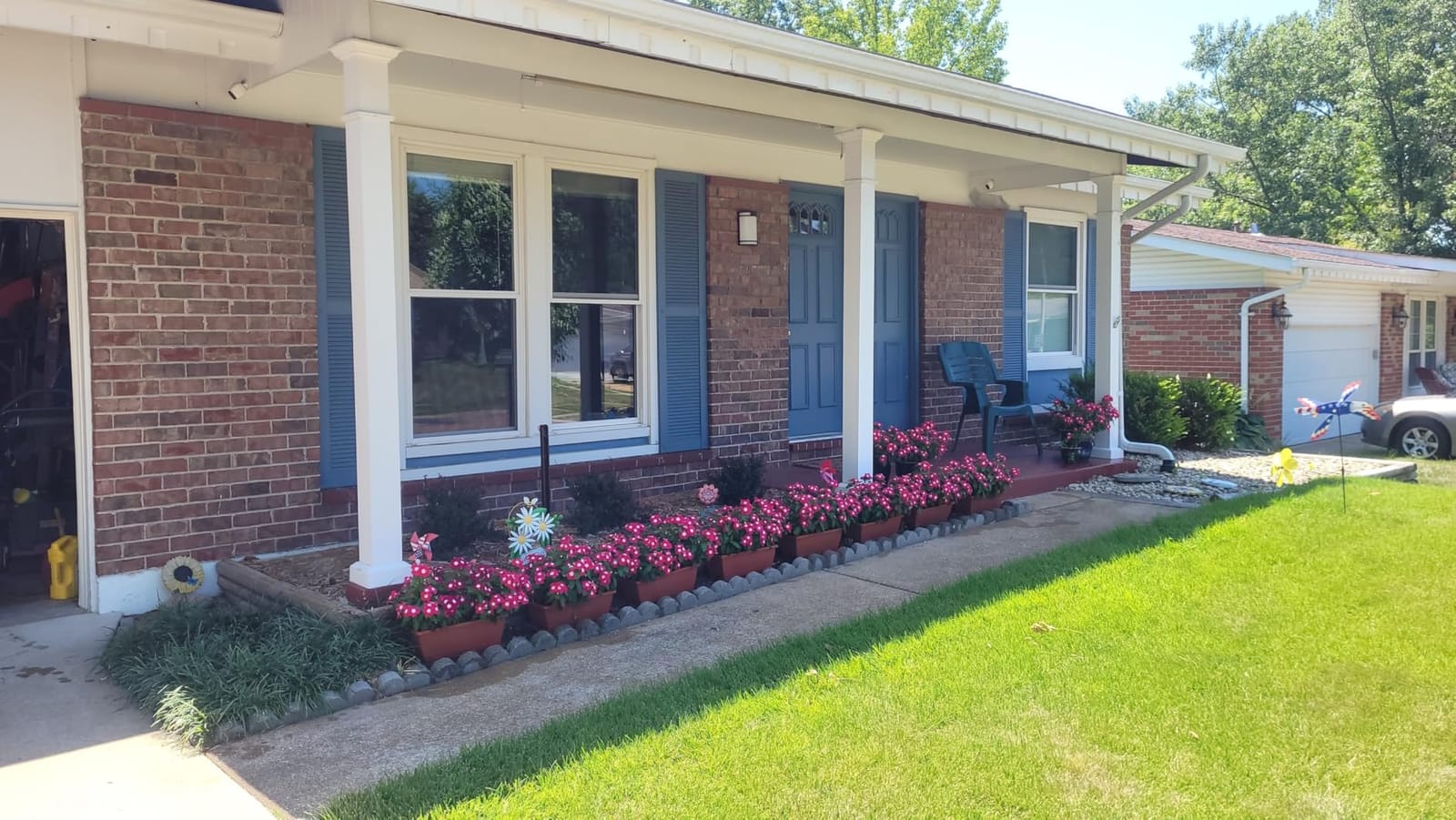 8pcs Window Box Planter, 17 Inches Flower Window Boxes with Drainage Holes and Trays customer photo 2