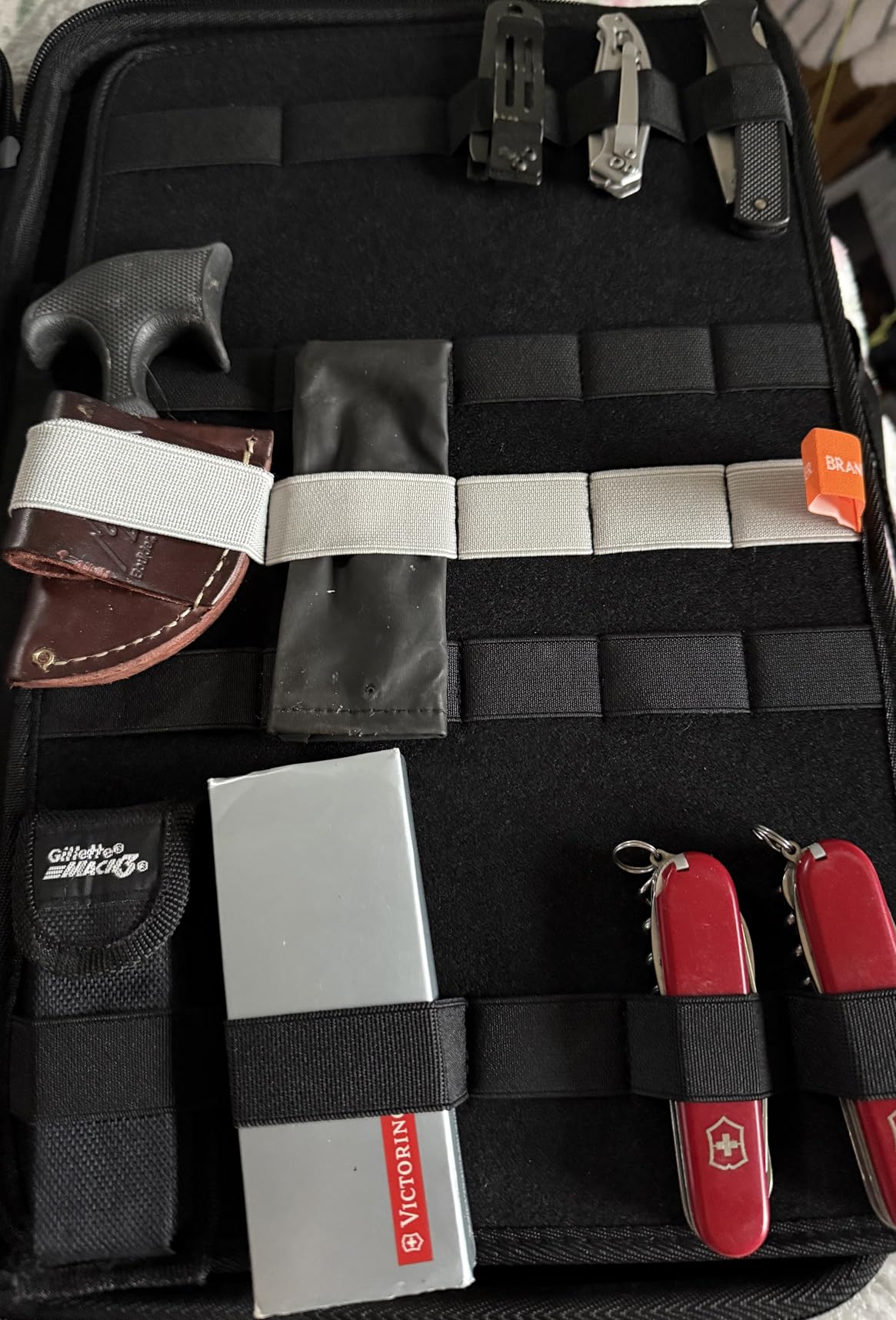 BRANTMAKER Knife Display Case, Knife Case for 61+ Pocket Knives (Box Only) | Collection Box with Portable Shoulder Strap, Knife Storage Items customer photo 2