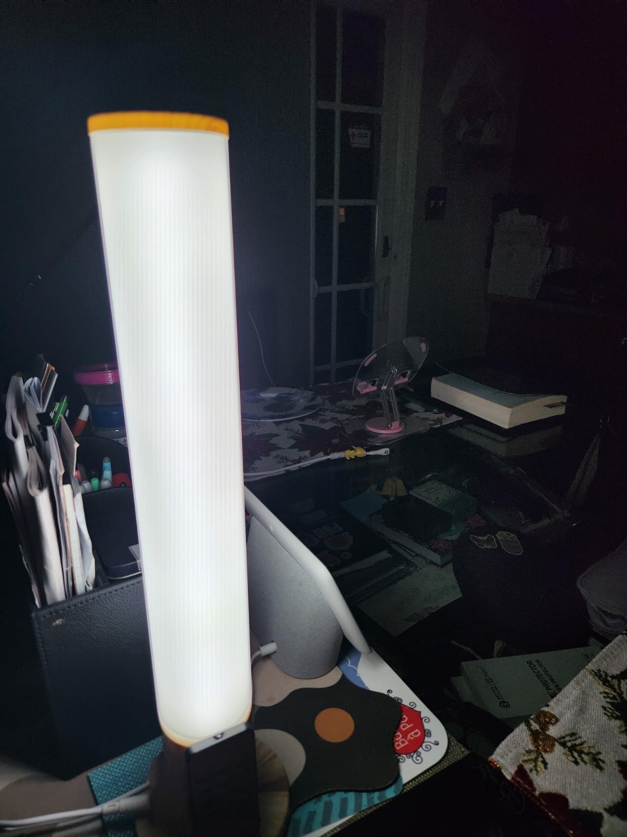 Light Therapy Lamp 10000 Lux, Happy Sun Lamp UV-Free with 3 Color Temperatures, Adjustable Brightness, Timer & Memory Function, Bright Sunlight Lamps, Full Spectrum Light Perfect for Home, Office customer photo 1