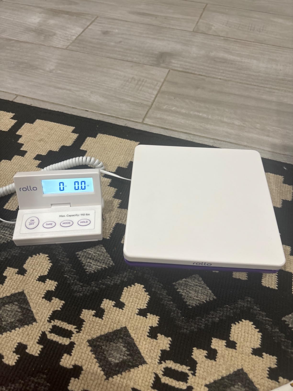 Rollo Shipping Scale for Packages - Digital Shipping Postal Scale (110 Lb Max) - Hold and Tare Functions - Includes AC Adapter and 2X AAA Batteries customer photo 2